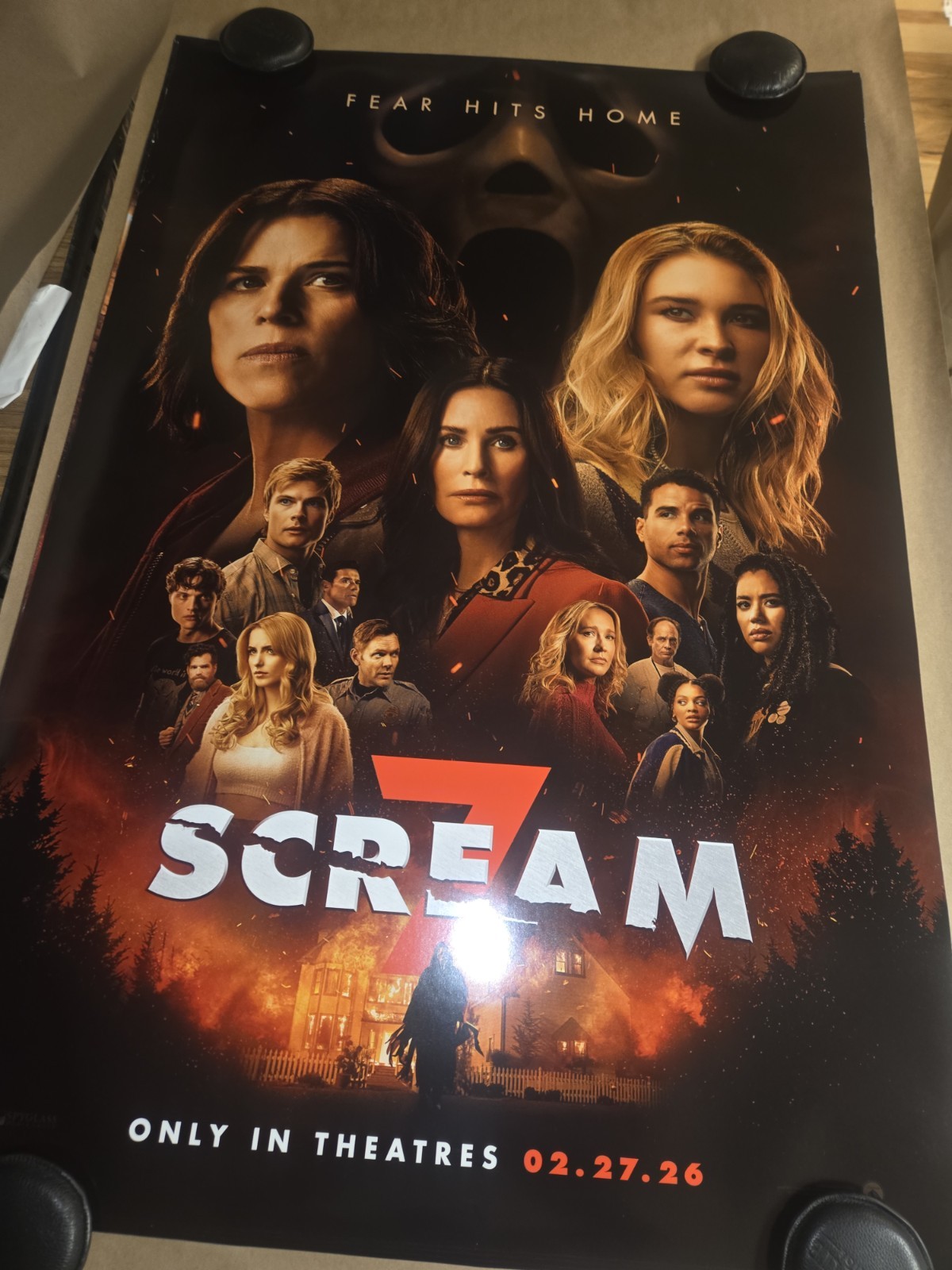 Scream 7 - original DS FINAL movie poster  27x40 Authentic  - MINT 