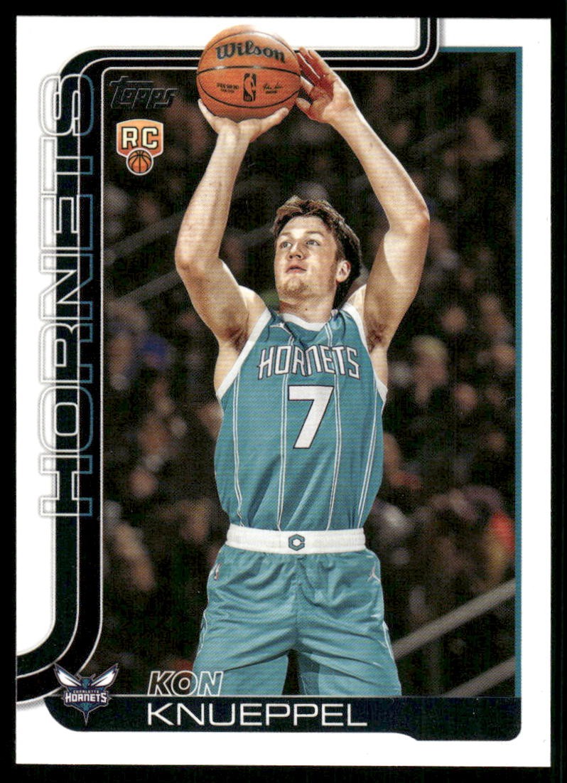 2025-26 Topps Kon Knueppel Rookie RC #204 Charlotte Hornets