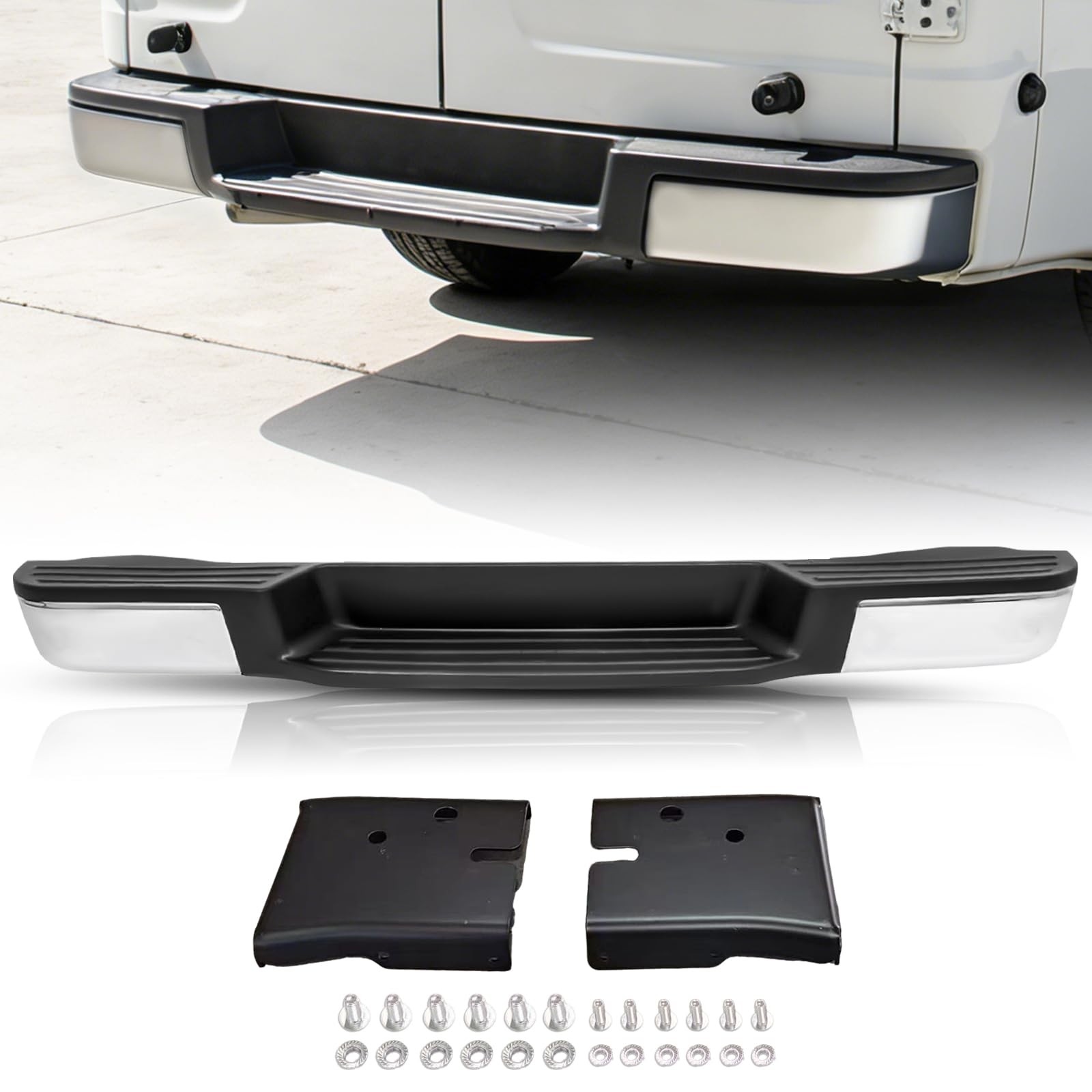 Rear Bumper for 2012-2021 Nissan NV1500 NV2500 NV 3500