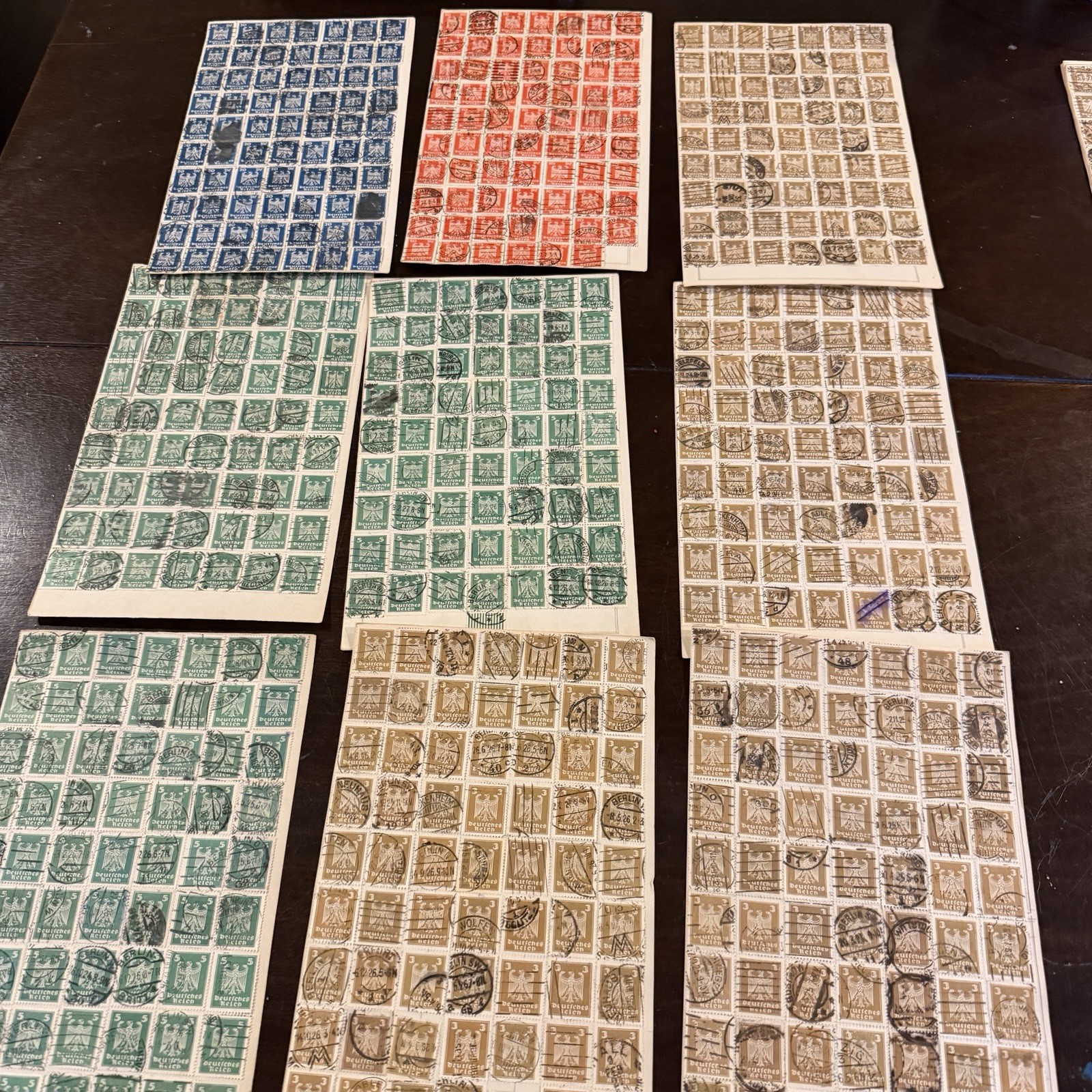 GERMAN USED STAMP COLLECTION 1920-1923 DEUTSCHES REICH EAGLE CANCELS