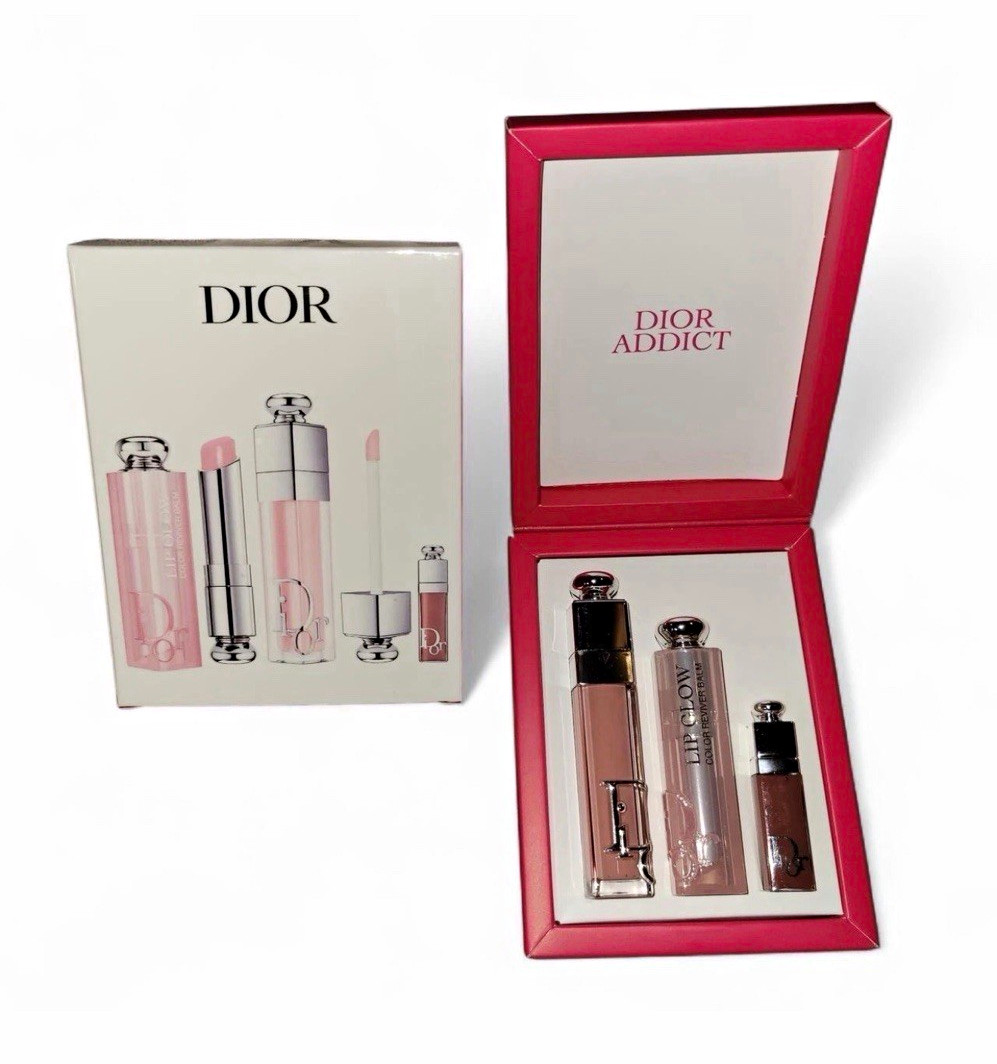 Dior Addict 3-Piece Lip Set - Lipstick, Lip Balm & Lip Gloss 0.20/0.06oz Dior Addict 3-Piece Lip Set - Lipstick, Lip Balm & Lip Gloss 0.20/0.06oz