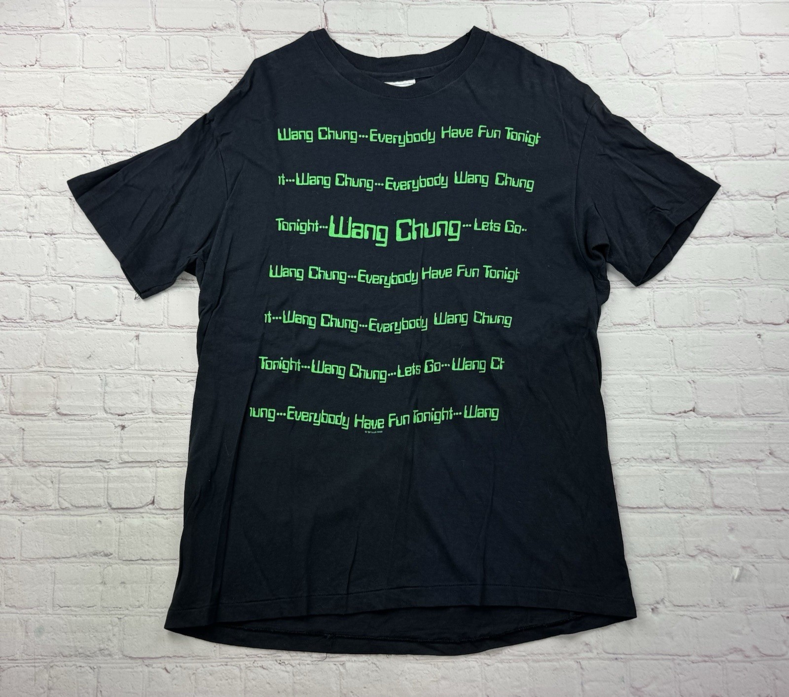 Wang Chung Concert T Shirt VTG 1986 “Everybody Have Fun Tonight” Single Stitch