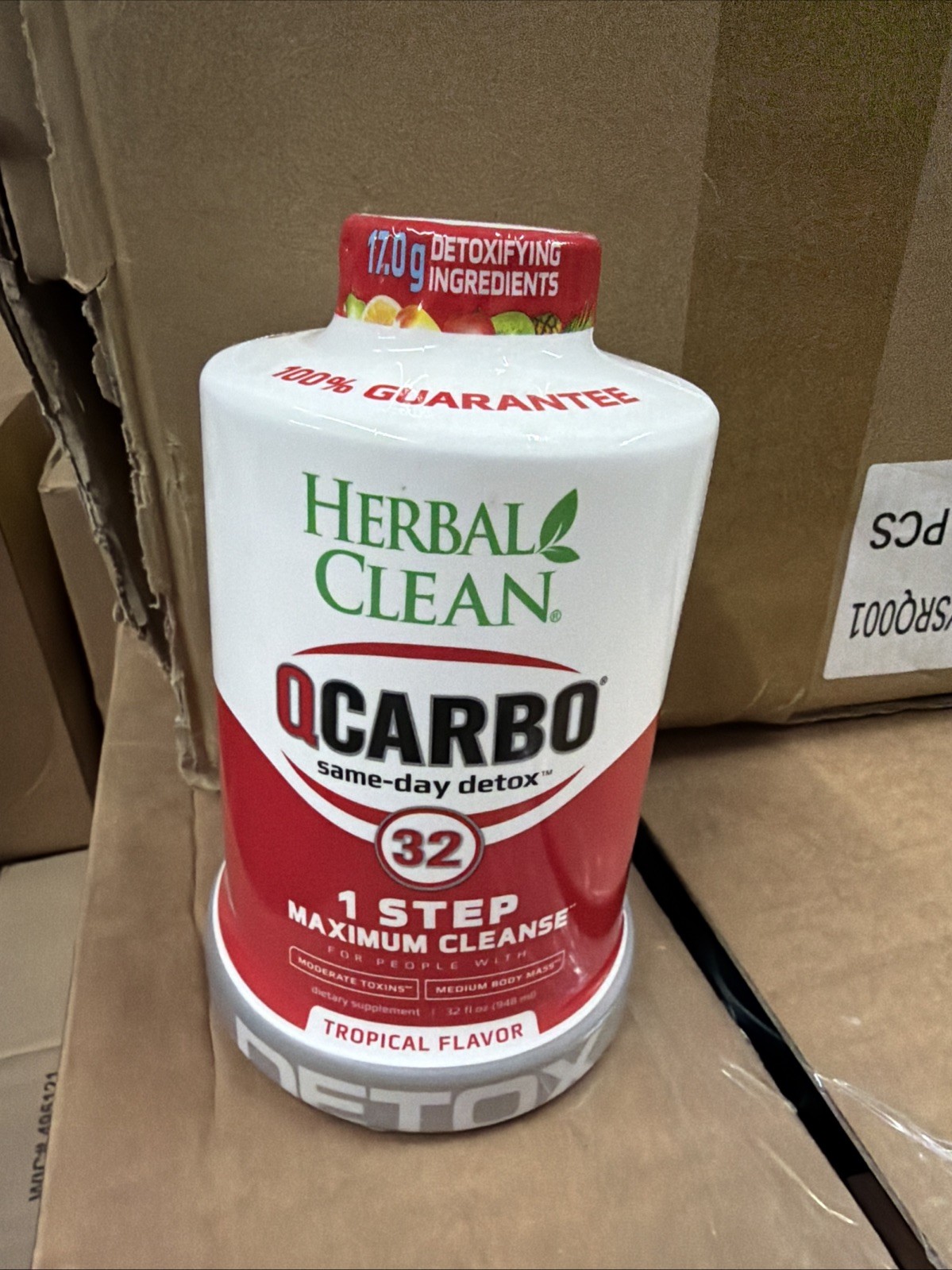 Herbal Clean QCarbo32 Same-Day Maximum Detox Supplement 32oz Tropical 4/27 Herbal Clean QCarbo32 Same-Day Maximum Detox Supplement 32oz Tropical 4/27