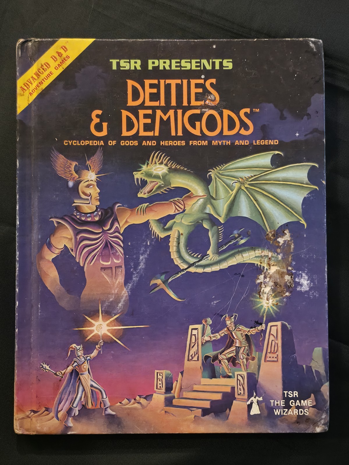 AD&D Deities & Demigods 1980 2nd Print 144 pages Cthulhu Melnibonean TSR Ward