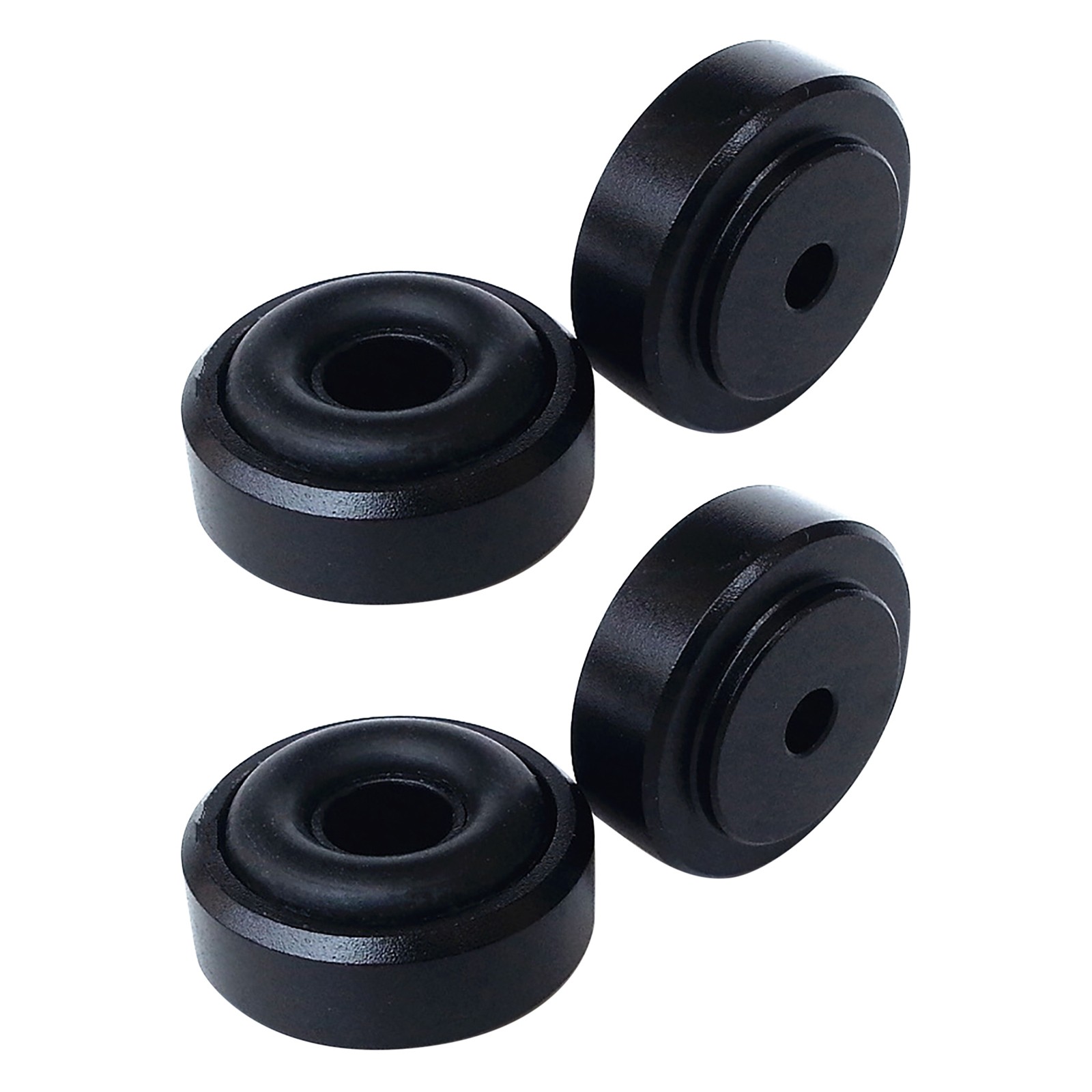 4pcs Black Shock Absorber Turntable Pads Audio CD HIFI Speaker Isolation Feet