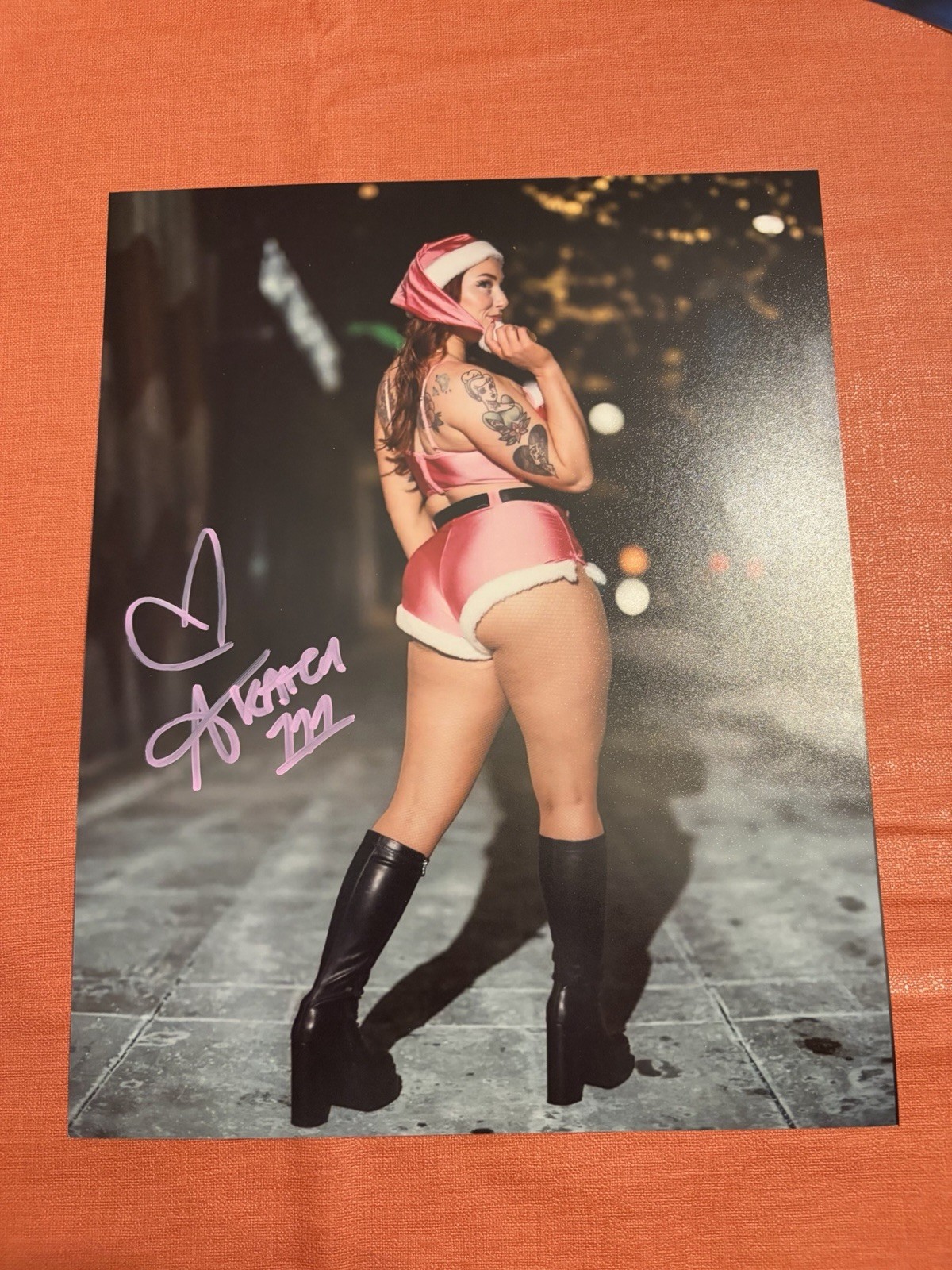 Allie Katch Signed 8x10 Photo WWE NXT AEW TNA WCW ECW Allie Katch Signed 8x10 Photo WWE NXT AEW TNA WCW ECW