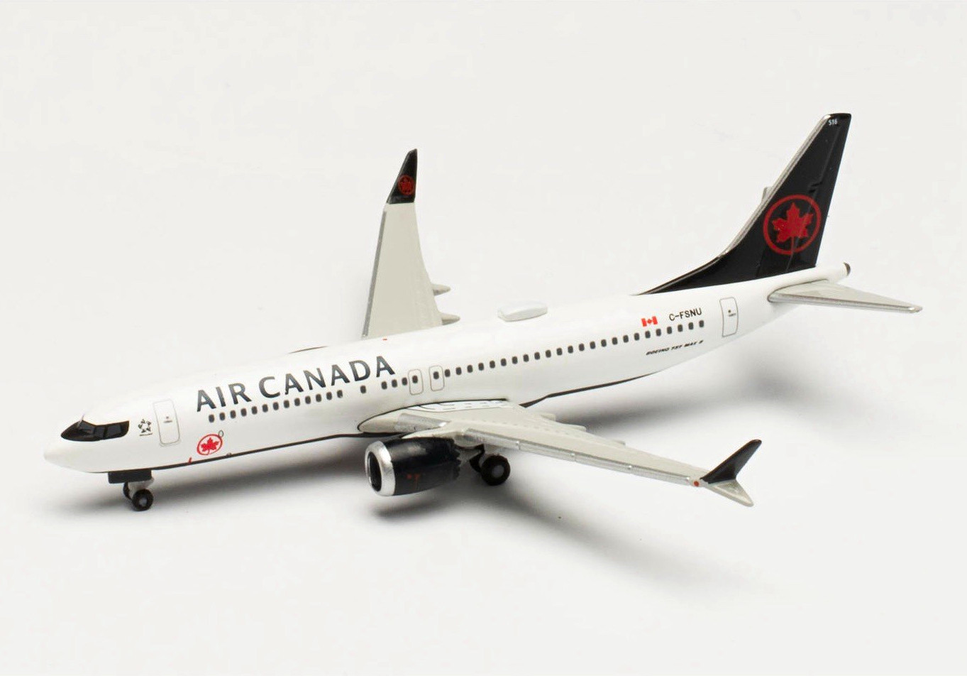 Herpa Wings Air Canada Boeing 737 Max 8 1:500 Diecast model airplane Herpa Wings Air Canada Boeing 737 Max 8 1:500 Diecast model airplane