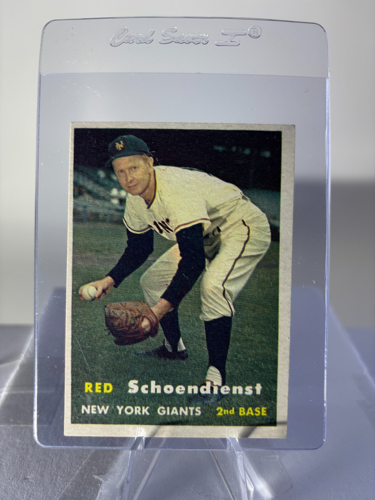 1957 Topps Baseball Red Schoendienst Card #154 - New York Giants EX
