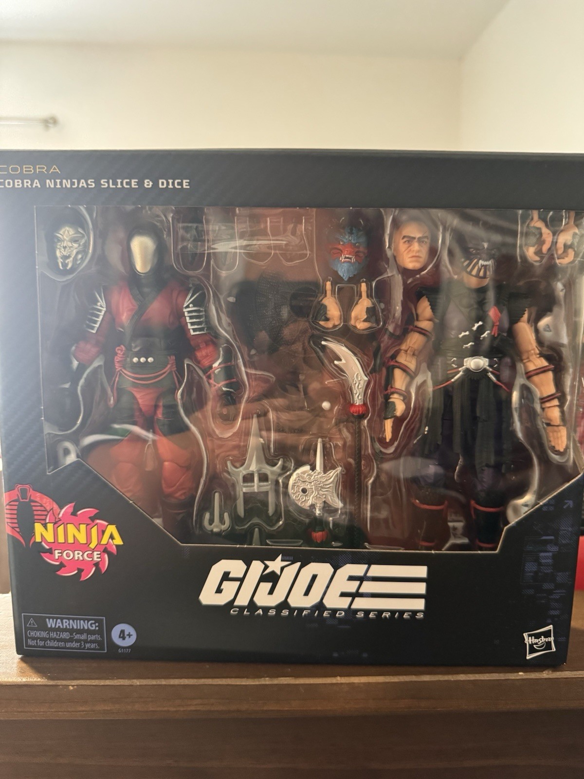 Hasbro G.I. Joe Classified Series #160 Ninja Force Cobra Ninjas Slice and Dice Hasbro G.I. Joe Classified Series #160 Ninja Force Cobra Ninjas Slice and Dice