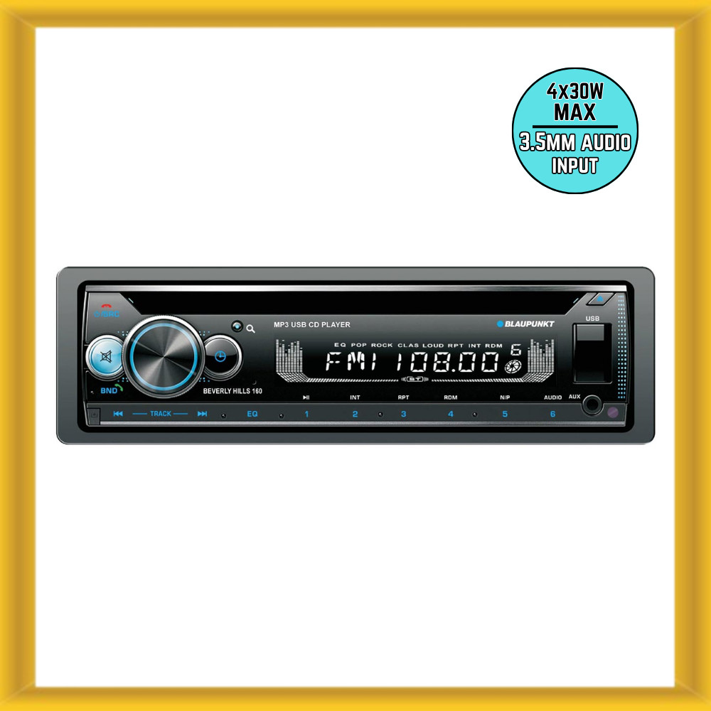 Blaupunkt Detachable Face CD Receiver with Bluetooth, USB Input & Remote (NEW)