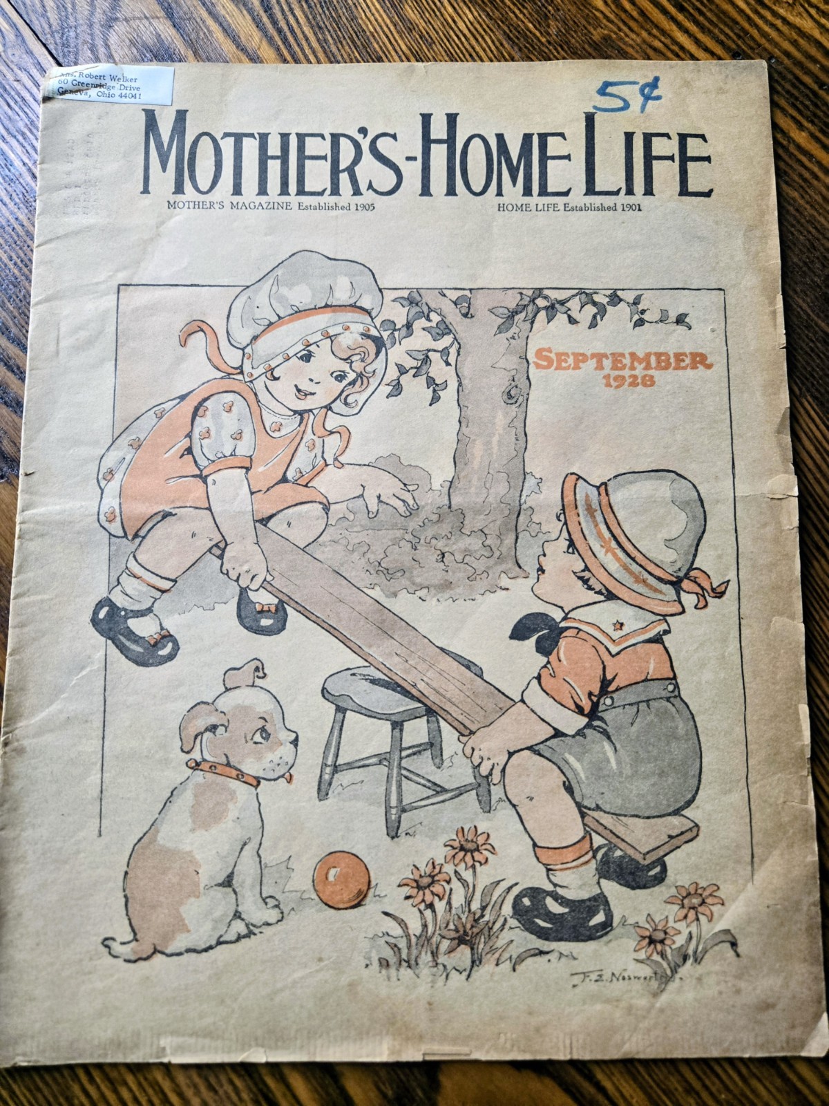 1928 September MOTHER\'S HOME LIFE full original MAGAZINE vintage ephemera