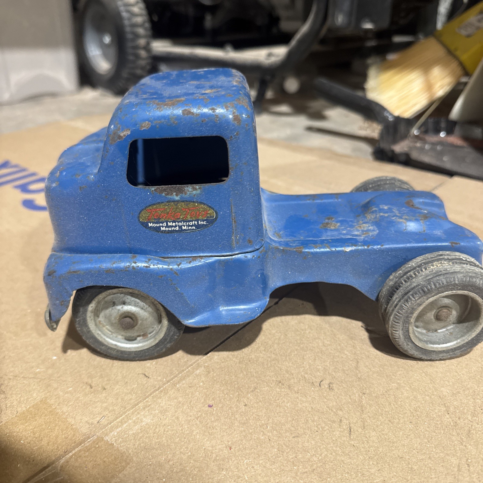 Early Tonka 1953 Cab Over Engine Semi Truck No Trailer Early Tonka 1953 Cab Over Engine Semi Truck No Trailer