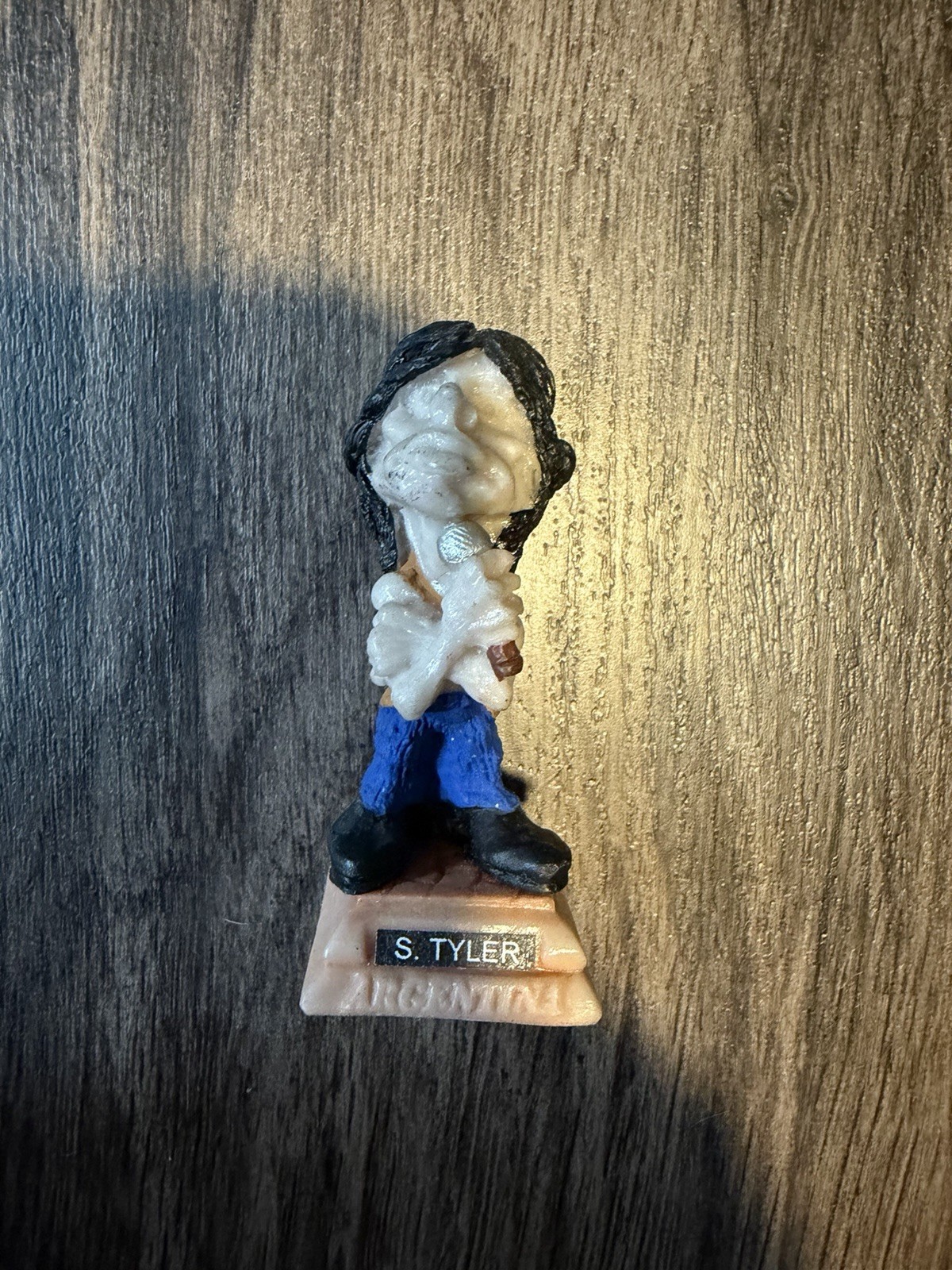 Steven Tyler Aerosmith Figurine Ponce Argentina Hand Painted Mini Sculpture Rare