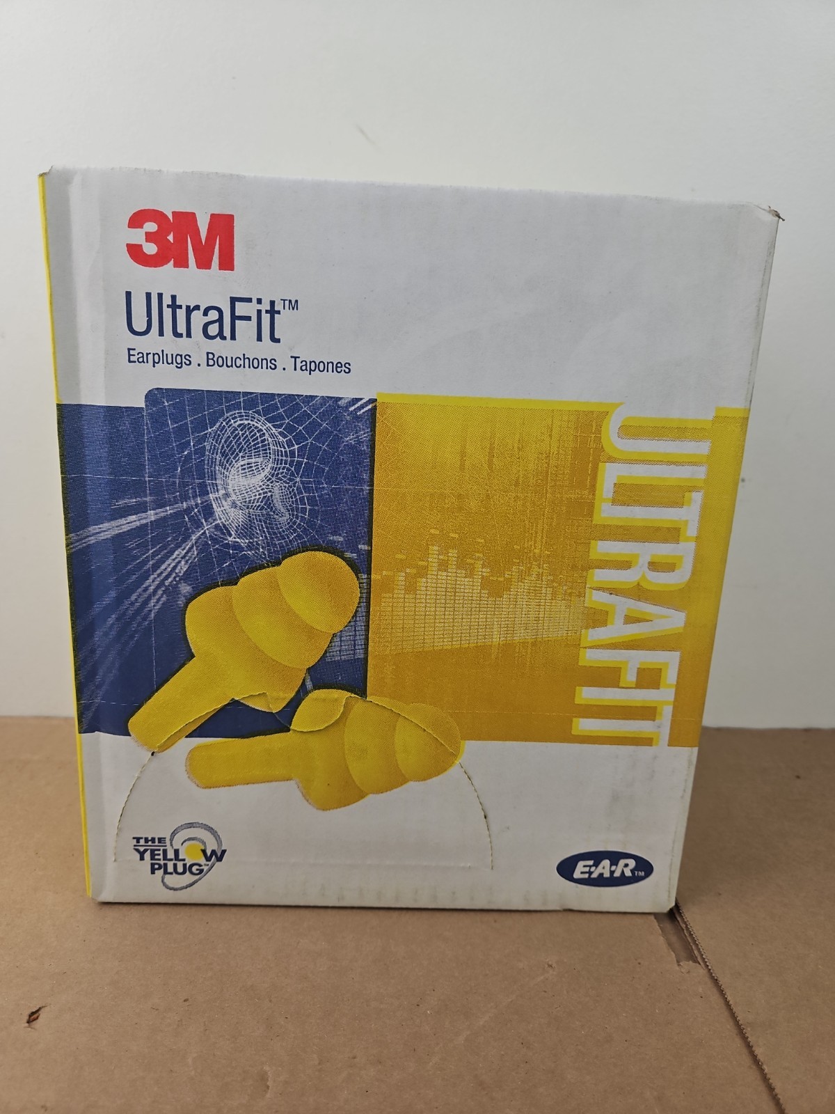 NEW 100PC 3M 3M E-A-R Ultrafit Corded Earplugs 100 Pairs - 3404004