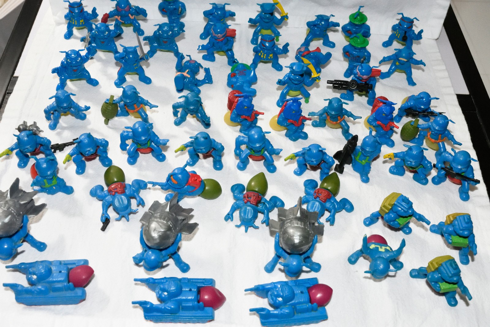 Army Ants Blue Lot of 50+ Figures (Hasbro, 1987)