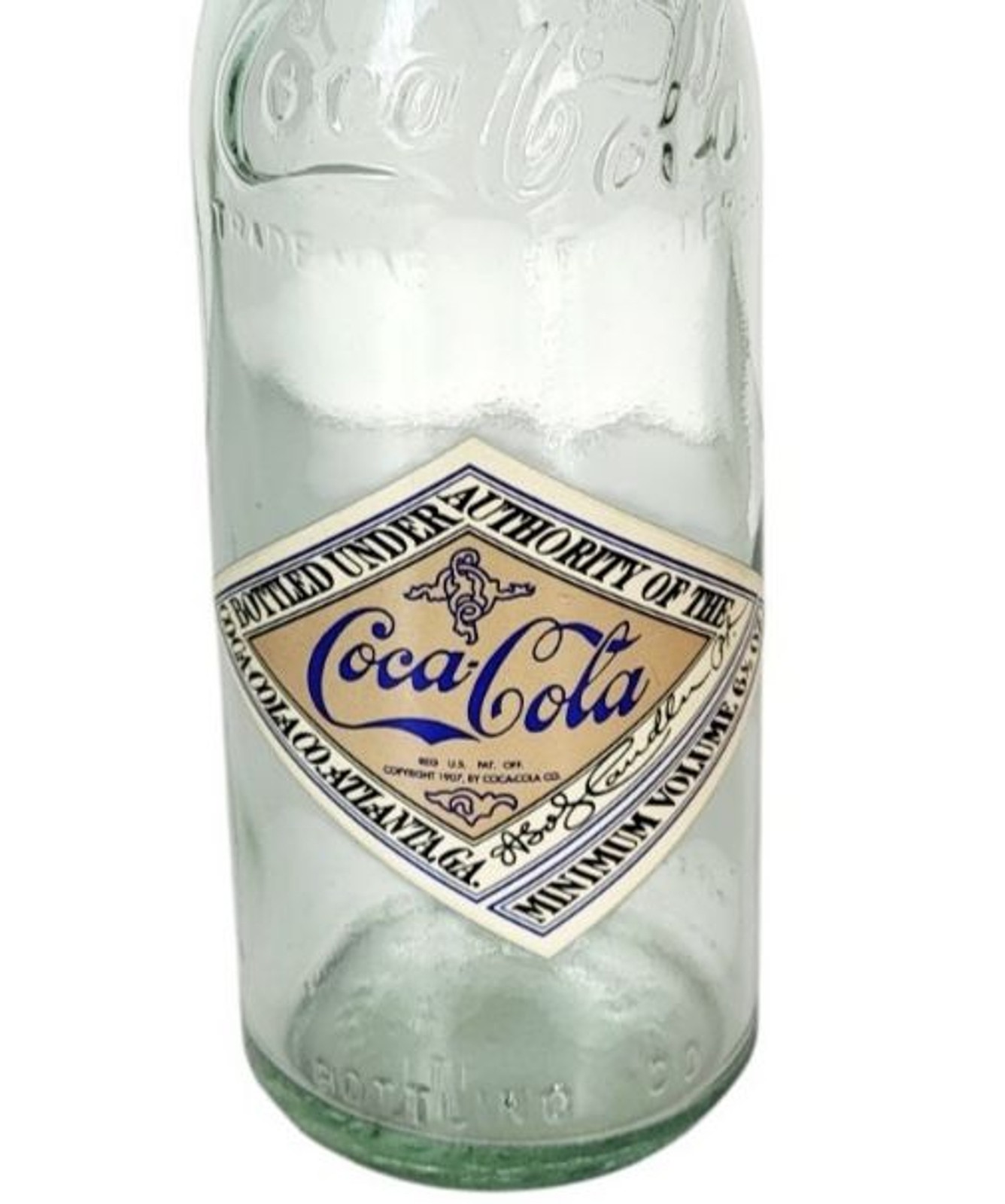 Vintage 1999 Coca Cola Commemorative Replica Straight Sided Bottle From 1900