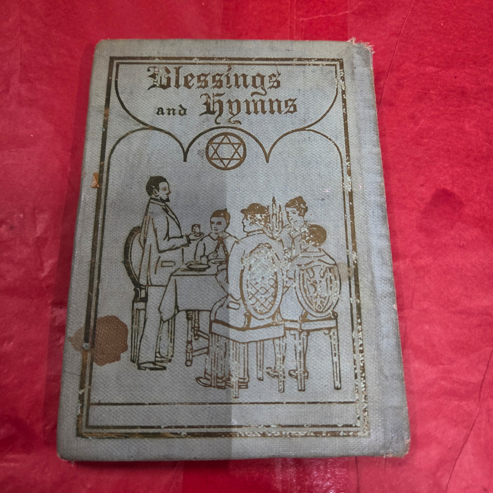 Vintage Blessings and Hymns Jewish Prayer Book Bar Mitzvah 1947 Hebrew English