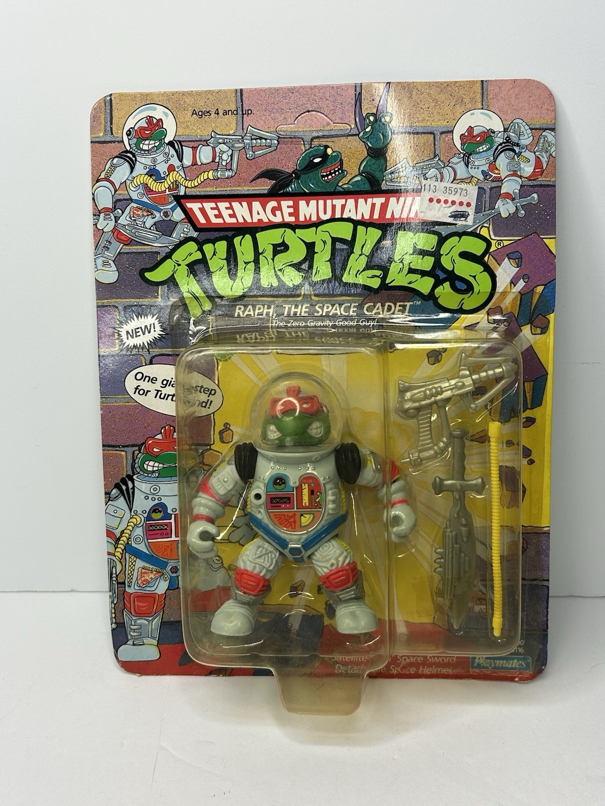 Raph The Space Cadet Teenage Mutant Ninja Turtles TMNT 1990 Playmates NEW Damage