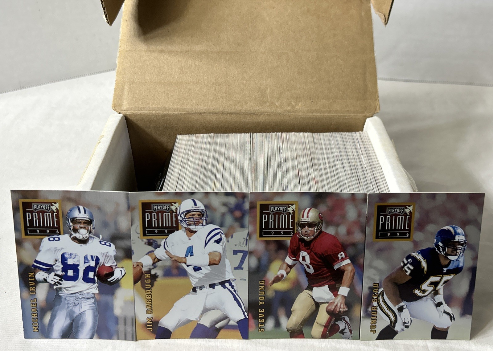 1996 Playoff Football Prime Silver & Gold Inserts W/ Duplicates Lot Of 200 Cards