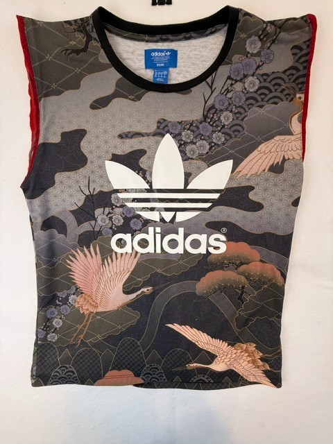 This is the rare Adidas Originals x Rita Ora Kimono Print Tank Top size M