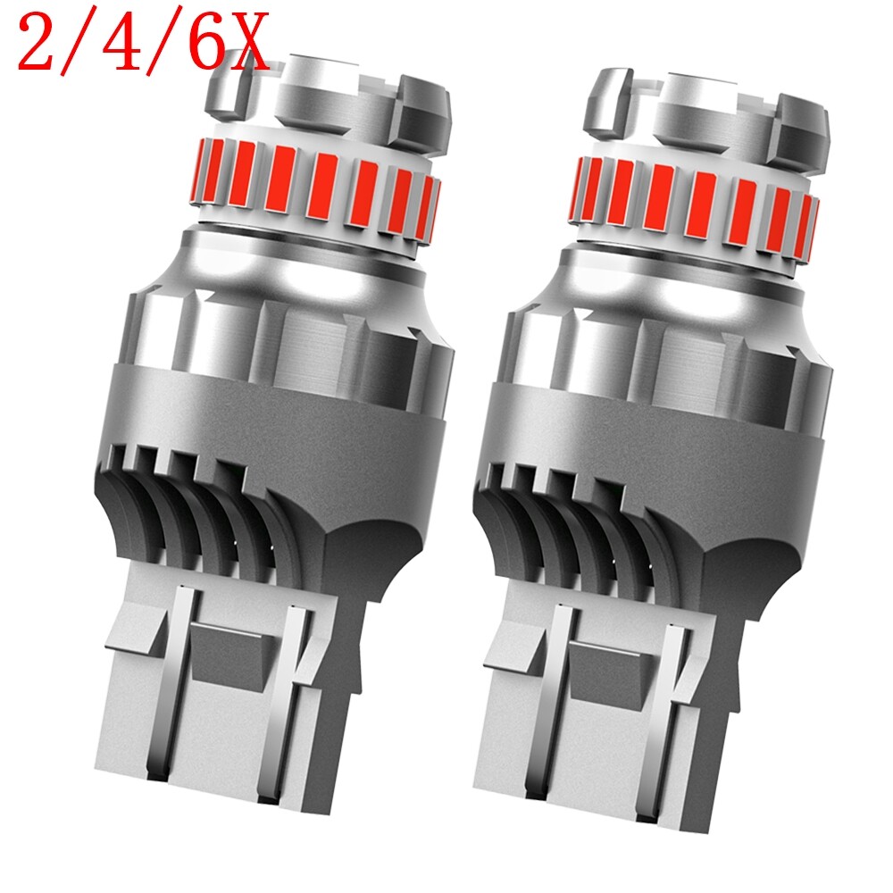 2/4/6X AUXITO 7440 7443 LED Turn Signal Light Bulbs CANBUS Anti Hyper Flash RED