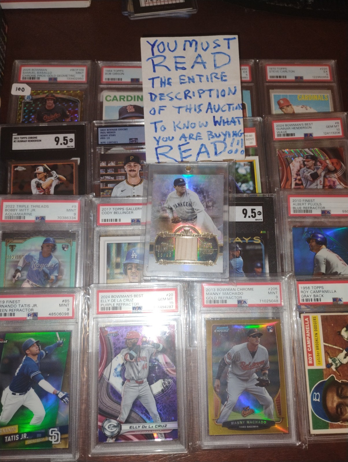 MY ENTIRE COLLECTION - GRIFFEY SCHMIDT ROSE RIPKEN JETER RYAN SEAVER MURRAY lot