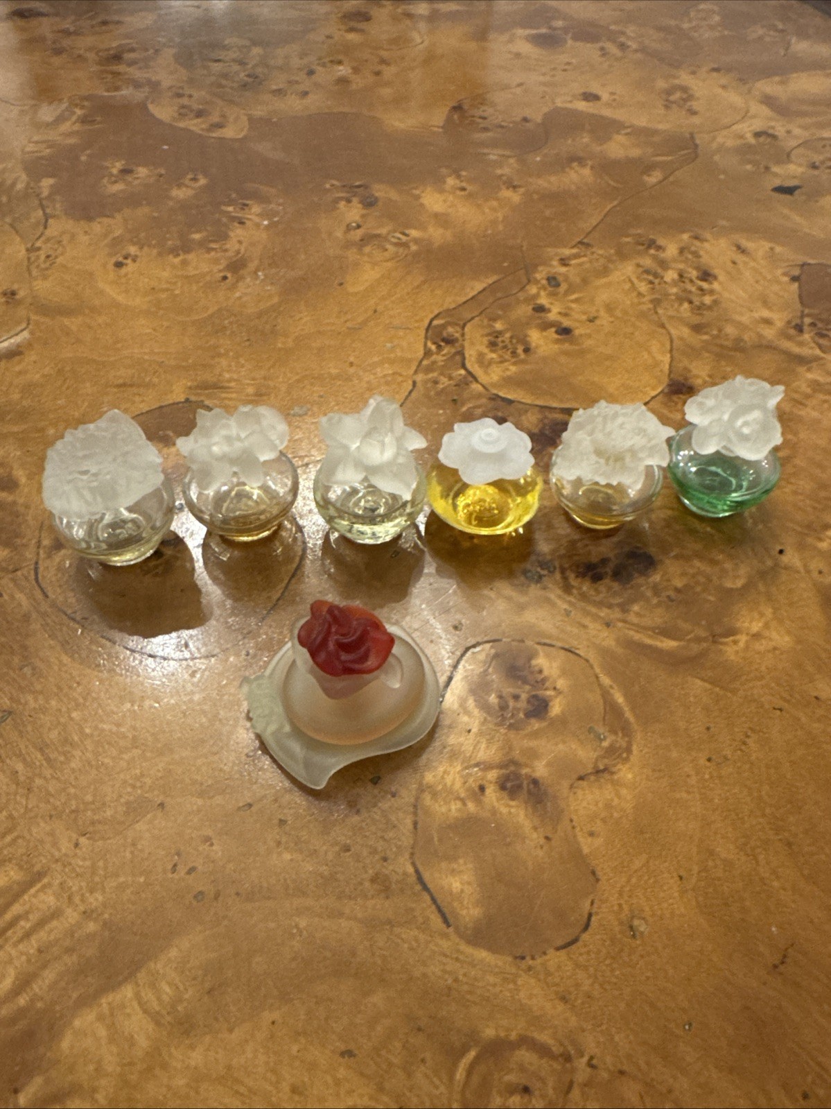 Pupa Coffert Perfume  7 Vintage Pupa Mini Bottles  Rare