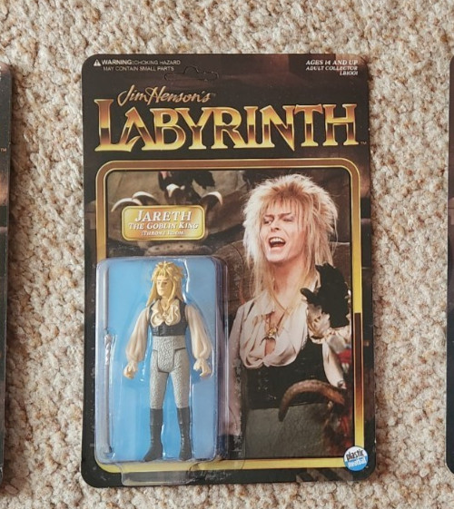 NEW Jim Henson\'s Labyrinth Jareth (Bowie) Figure Plastic Meatball UNPUNCHED