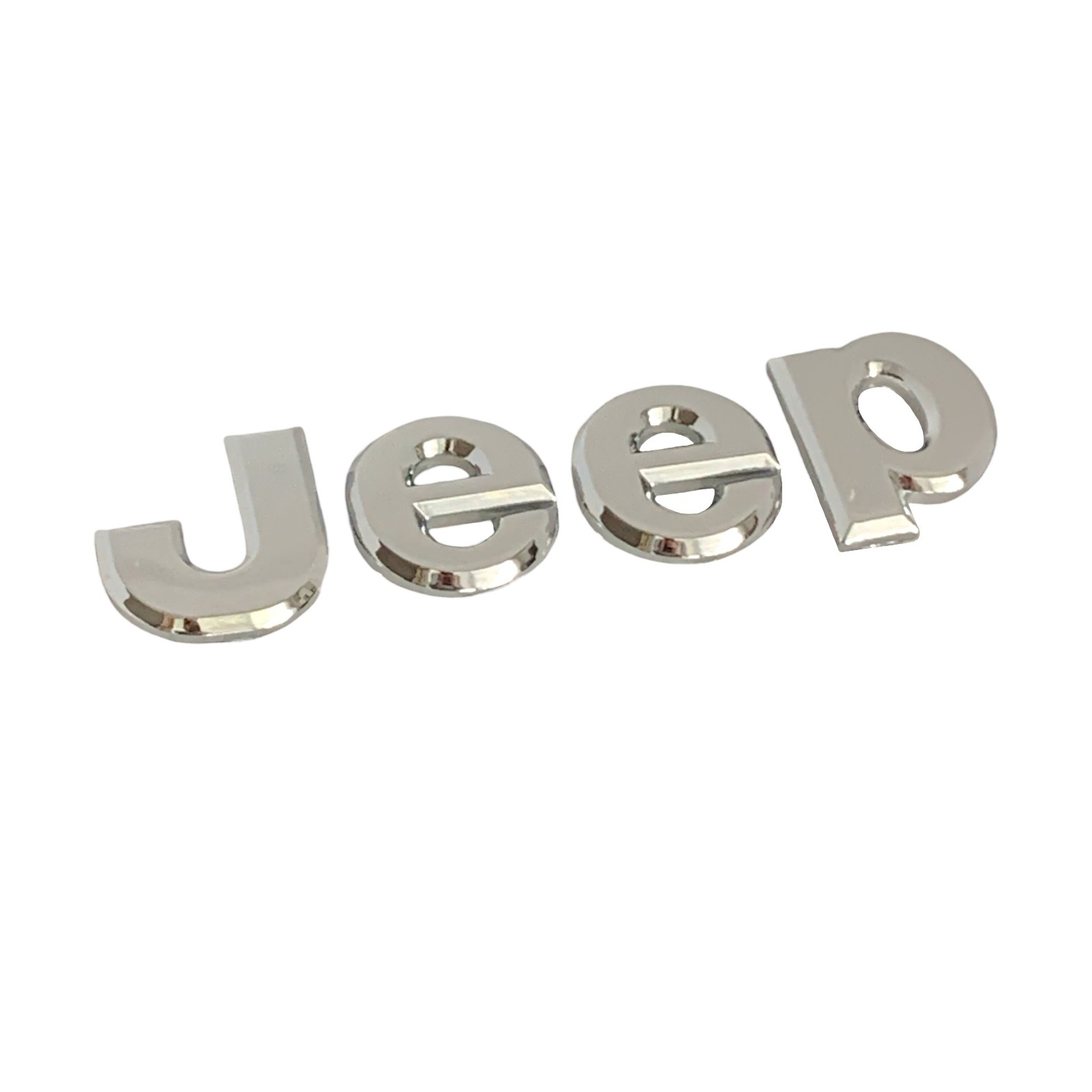 JEEP Letters Chrome Nameplate Silver Emblem Logo Badge 2011-2018