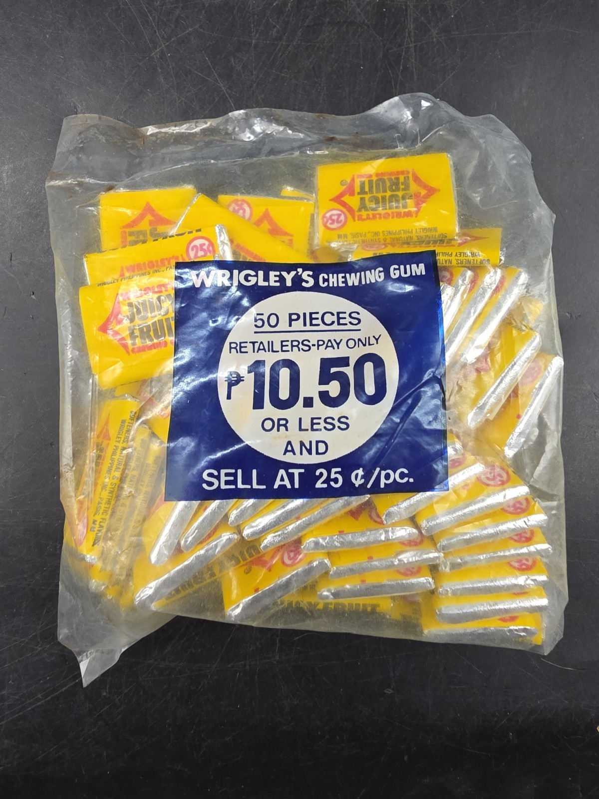 Vintage Wrigleys Vending 50 PIECE Chewing Gum UNOPENED RARE PHILLIPINES Vintage Wrigleys Vending 50 PIECE Chewing Gum UNOPENED RARE PHILLIPINES