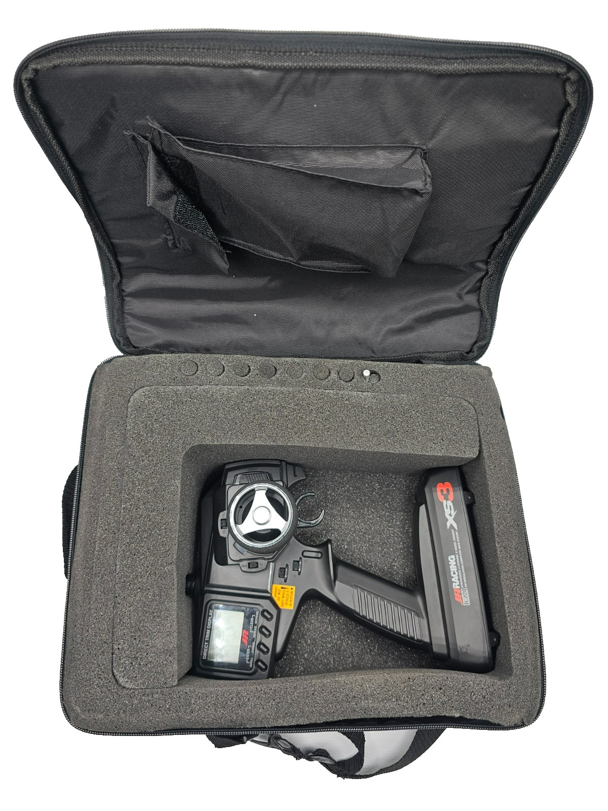 JR Racing XS3 75MHz Transmitter in Duratrax bag, MINT