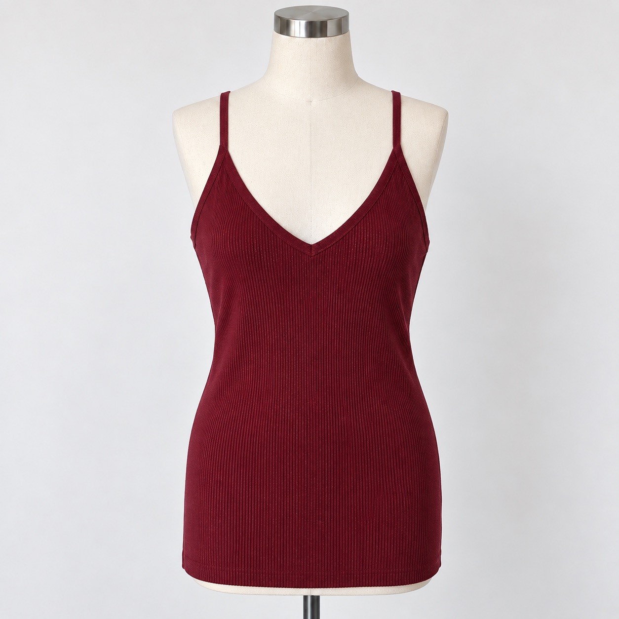 Torrid Fitted Pullover Cami Sweater 3X 22-24 Maroon Ribbed Knit NWT Torrid Fitted Pullover Cami Sweater 3X 22-24 Maroon Ribbed Knit NWT