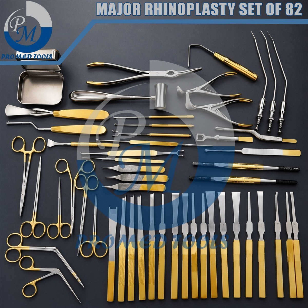 Major Rhinoplasty Surgical instruments set of 82 Pcs Nose & Plastic Surgery +Box Major Rhinoplasty Surgical instruments set of 82 Pcs Nose & Plastic Surgery +Box
