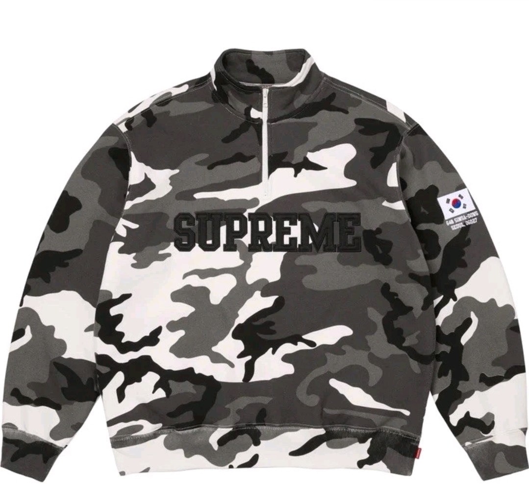 Supreme Shop Flag Half Zip Pullover Snow Camo Seoul Korea Mens Size S Small SS26 Supreme Shop Flag Half Zip Pullover Snow Camo Seoul Korea Mens Size S Small SS26