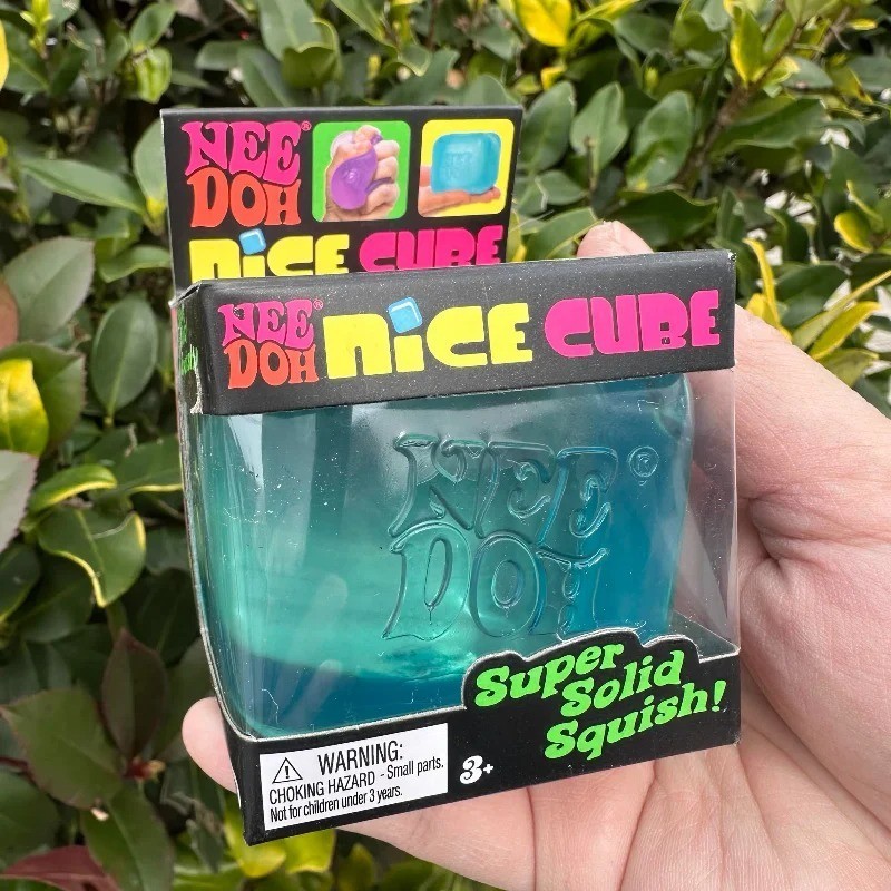 Nee Doh Nice Cube - Super Solid Squish Blue,Pink,Purple 1/2/3Pcs Nee Doh Nice Cube - Super Solid Squish Blue,Pink,Purple 1/2/3Pcs
