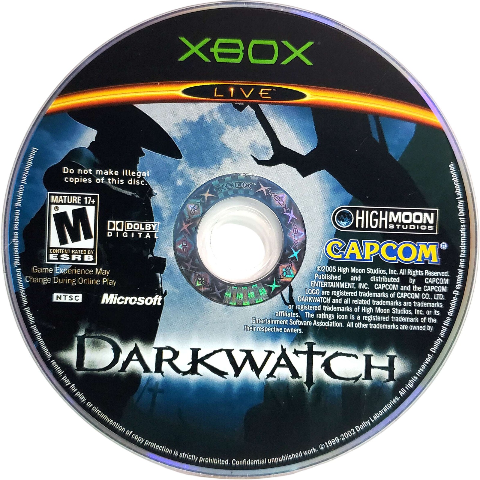 Scratch-Free - Darkwatch - Microsoft Xbox Excellent Tested Original
