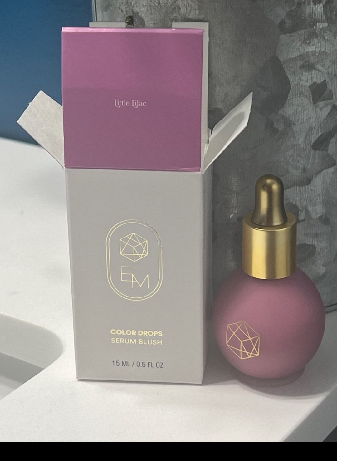 EM Cosmetics Color Drop Serum Blush, Little Lilac 