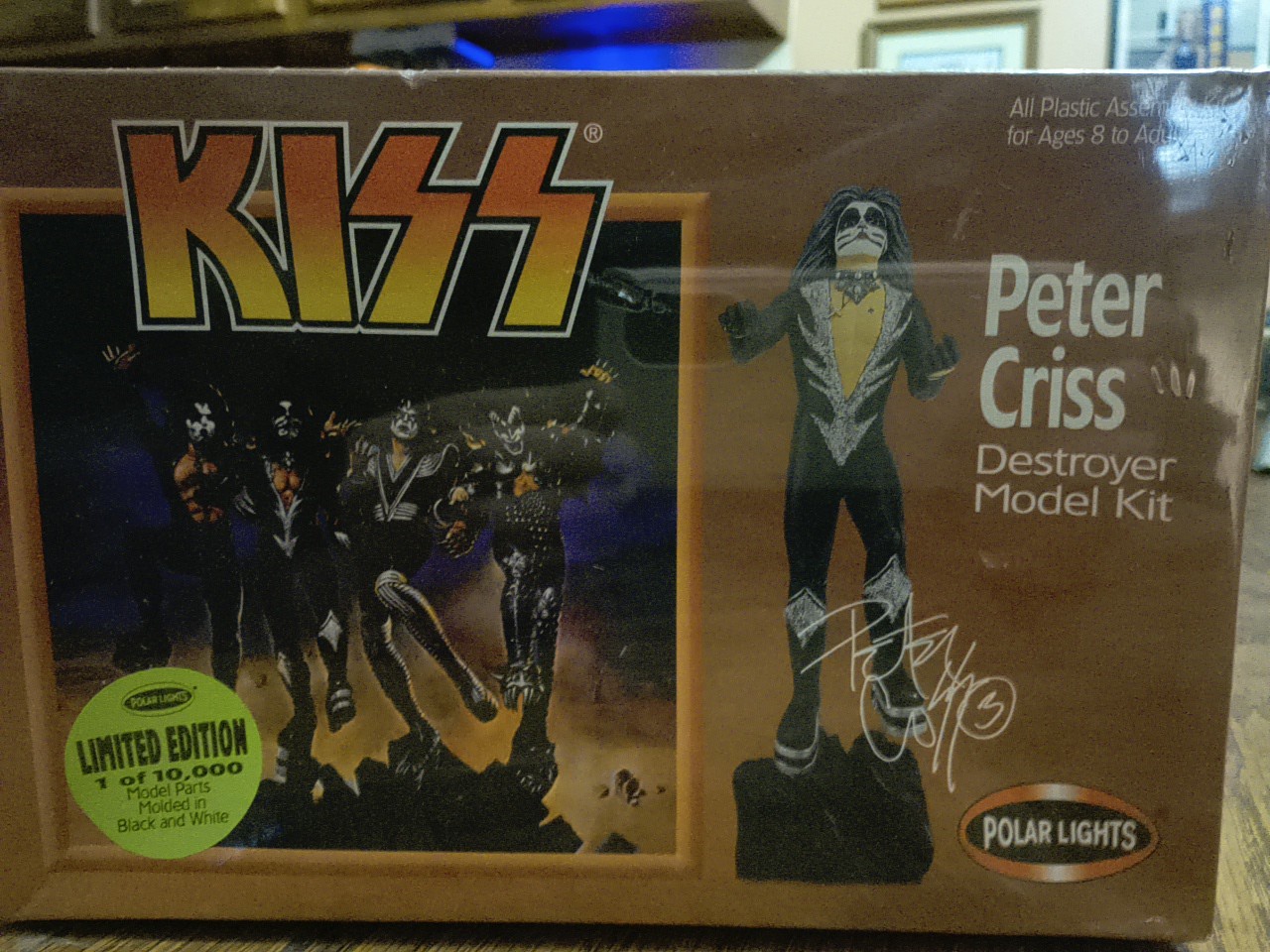 Polar Lights Kiss Peter Criss Destroyer Model Assembly Kit #5056 Playing Mantis