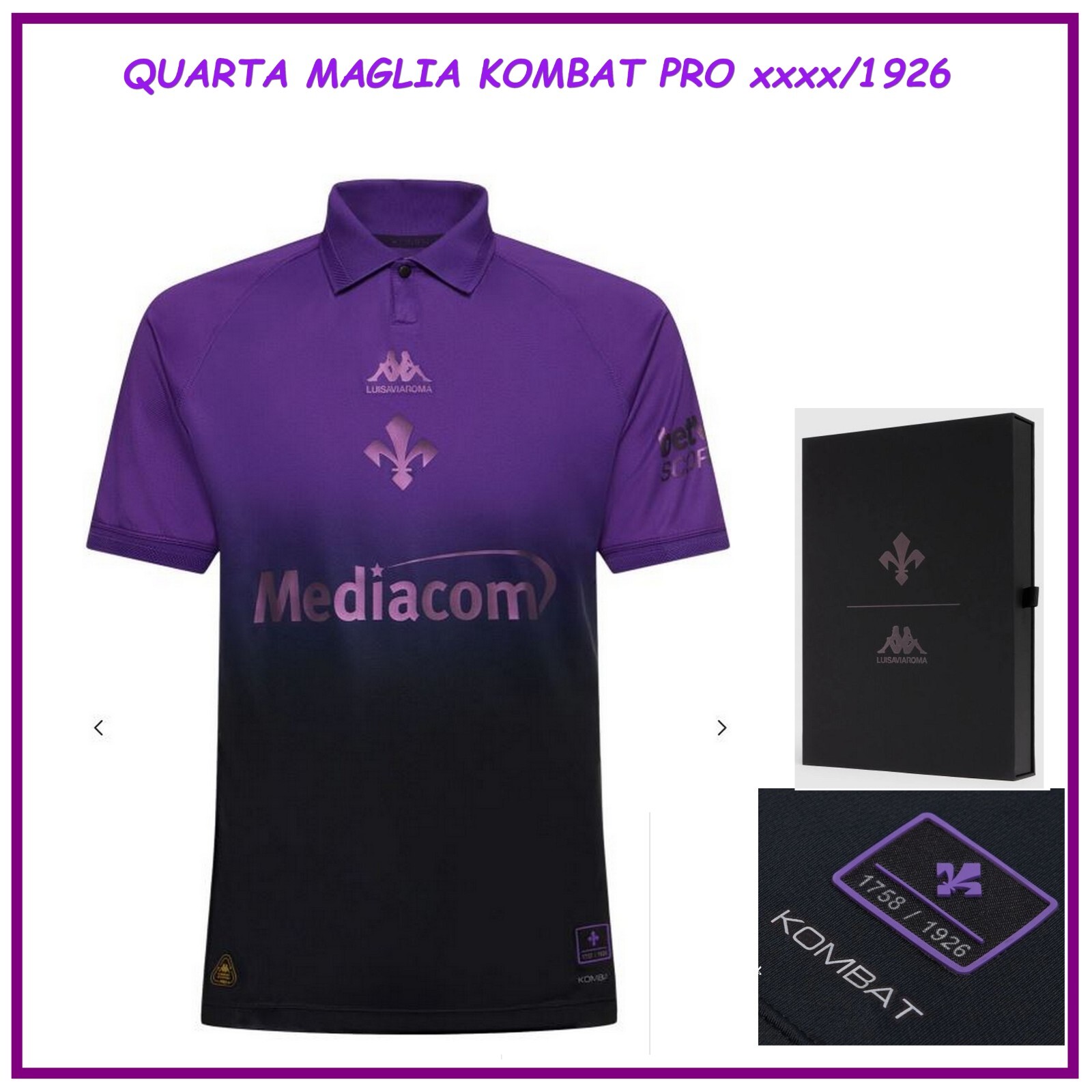 Fiorentina X Luisaviaroma Shirt Competition Fourth Kombat Pro 2024/25 Limited