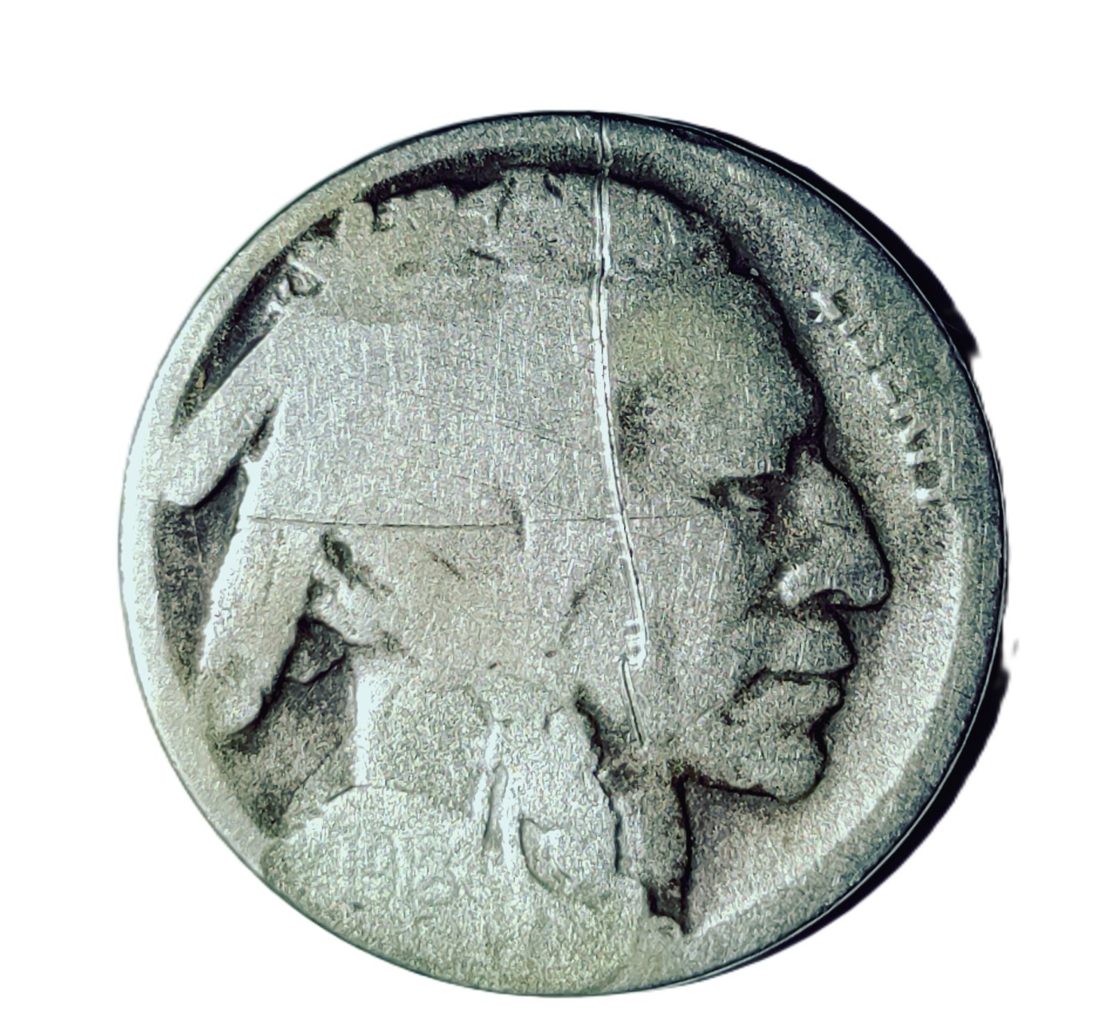 1918 D Buffalo Nickel Restored Date **Free Shipping 1918 D Buffalo Nickel Restored Date **Free Shipping
