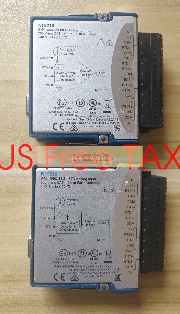 National Instruments NI 9216 cDAQ Temperature / RTD Input Module 998USD 1PCS