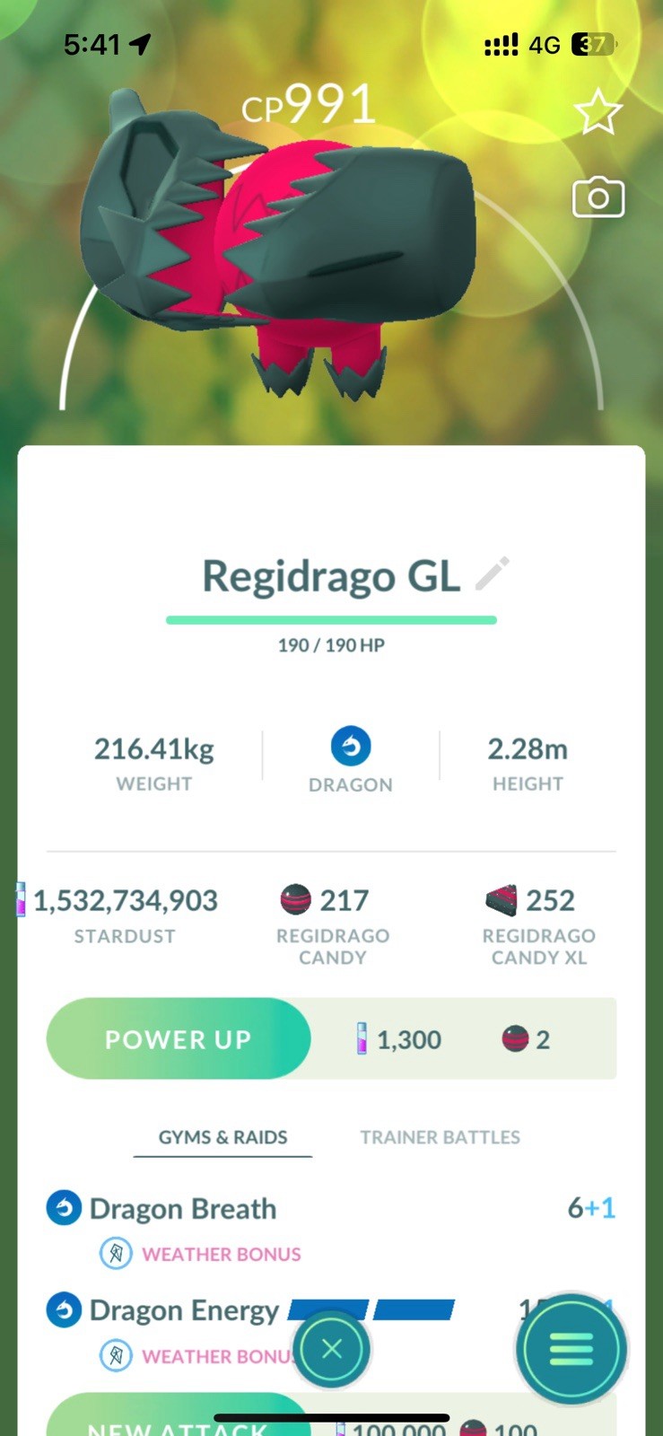 Regidrago for Great League with Dragon Breath & Energy ☑️ Pokemon Go Regidrago for Great League with Dragon Breath & Energy ☑️ Pokemon Go