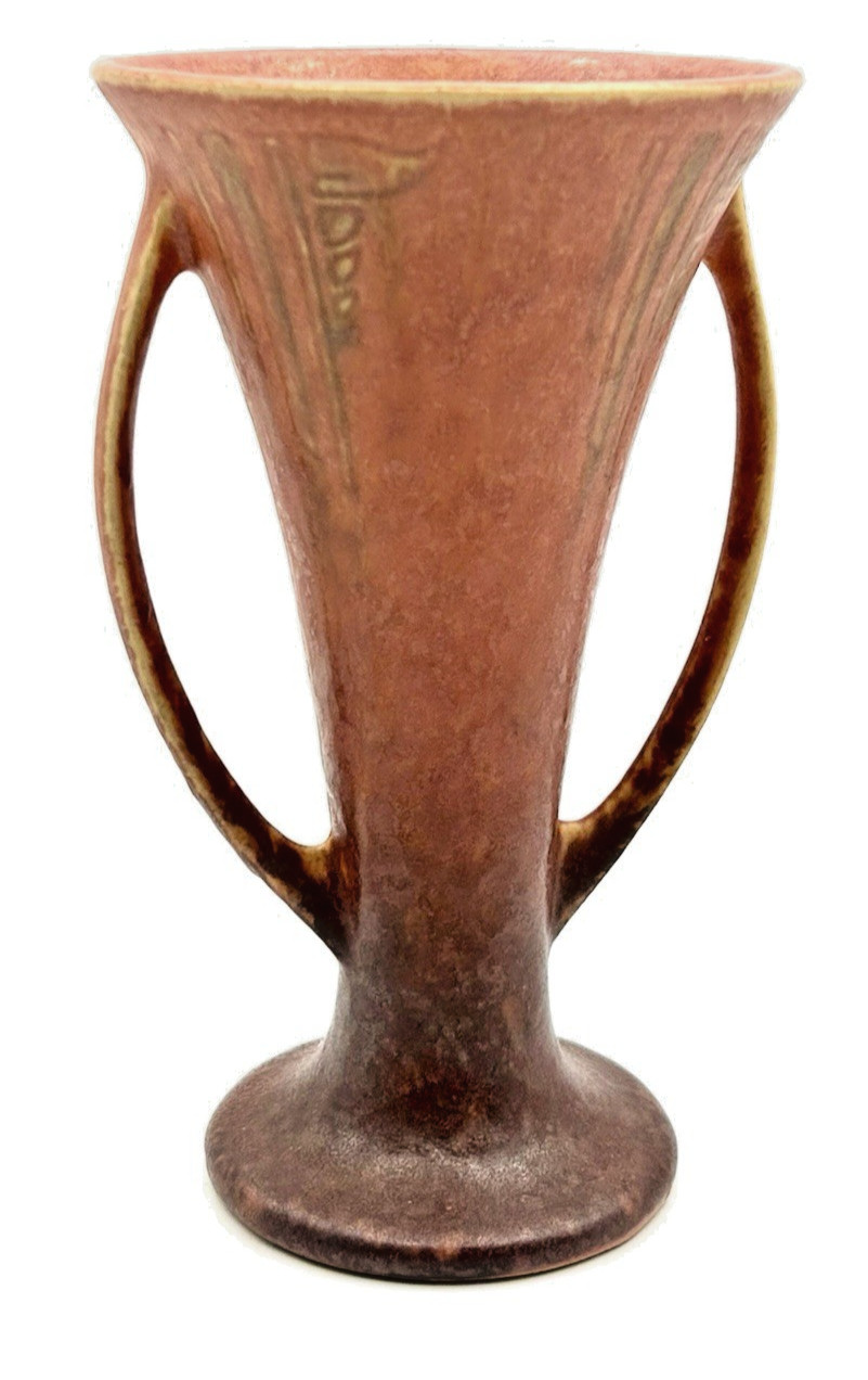 ROSEVILLE POTTERY WINDSOR ARTS & CRAFTS TERRA COTTA VASE #548-7 CA1931-EXCELLENT