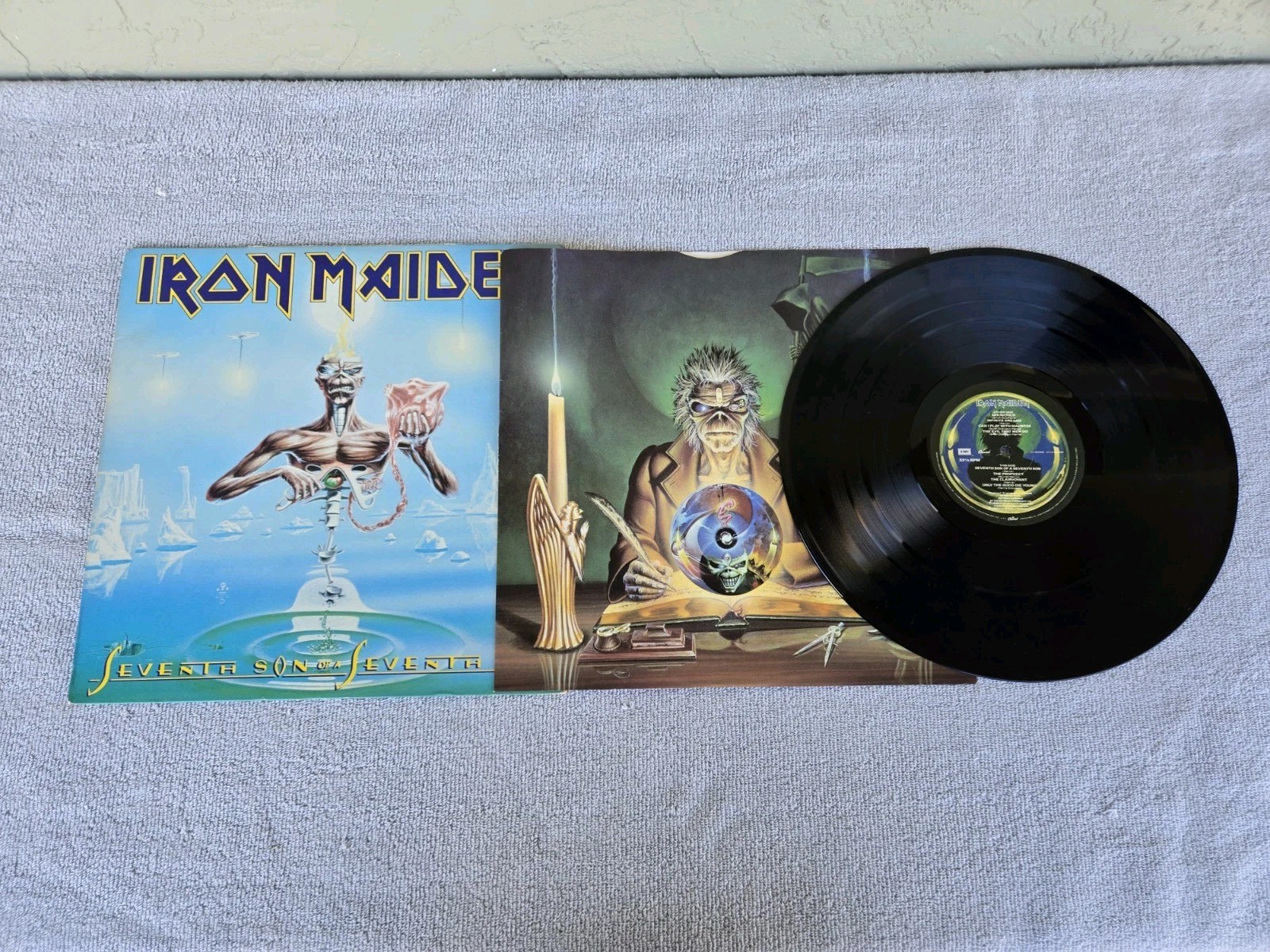 1988 Iron Maiden Seventh Son 33 RPM Sterling EMI 12\