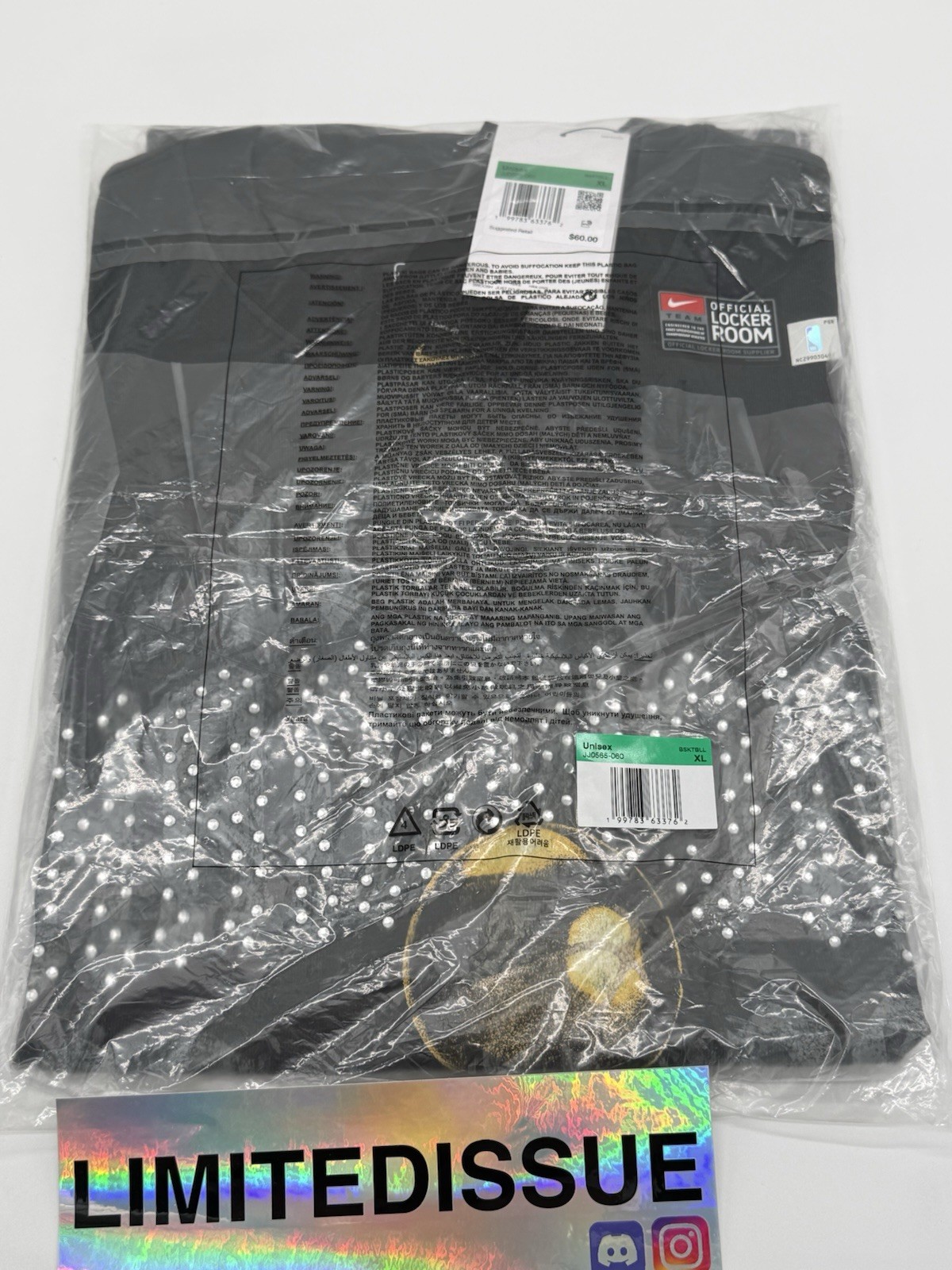 New York Knicks NBA Champions Authentic Locker Room Limited XL T-Shirt Nike