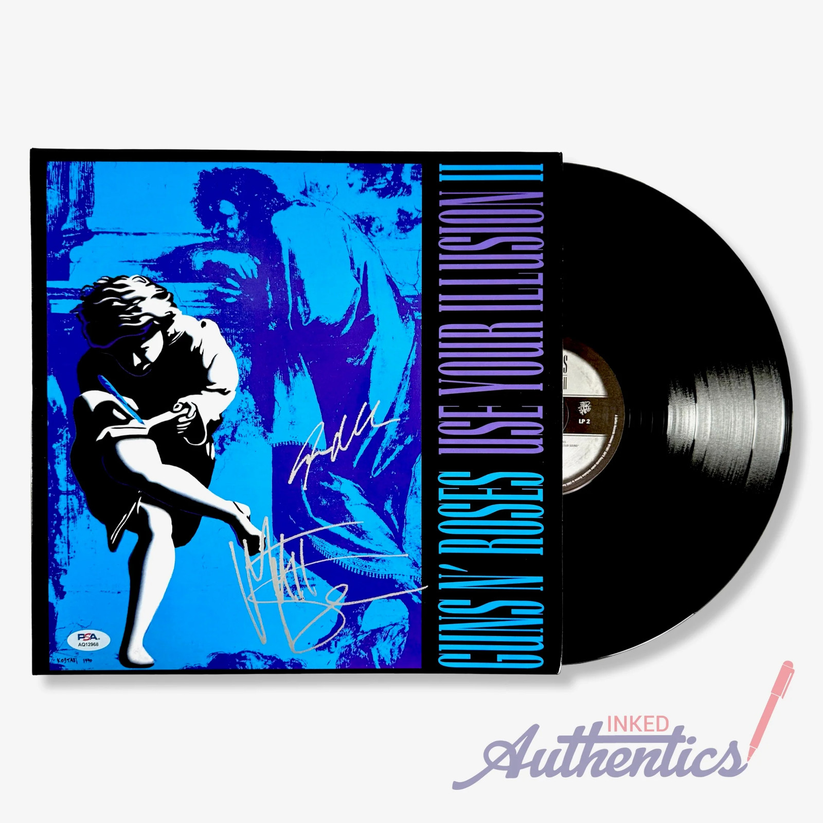 Guns N’ Roses Signed Autographed Vinyl LP \