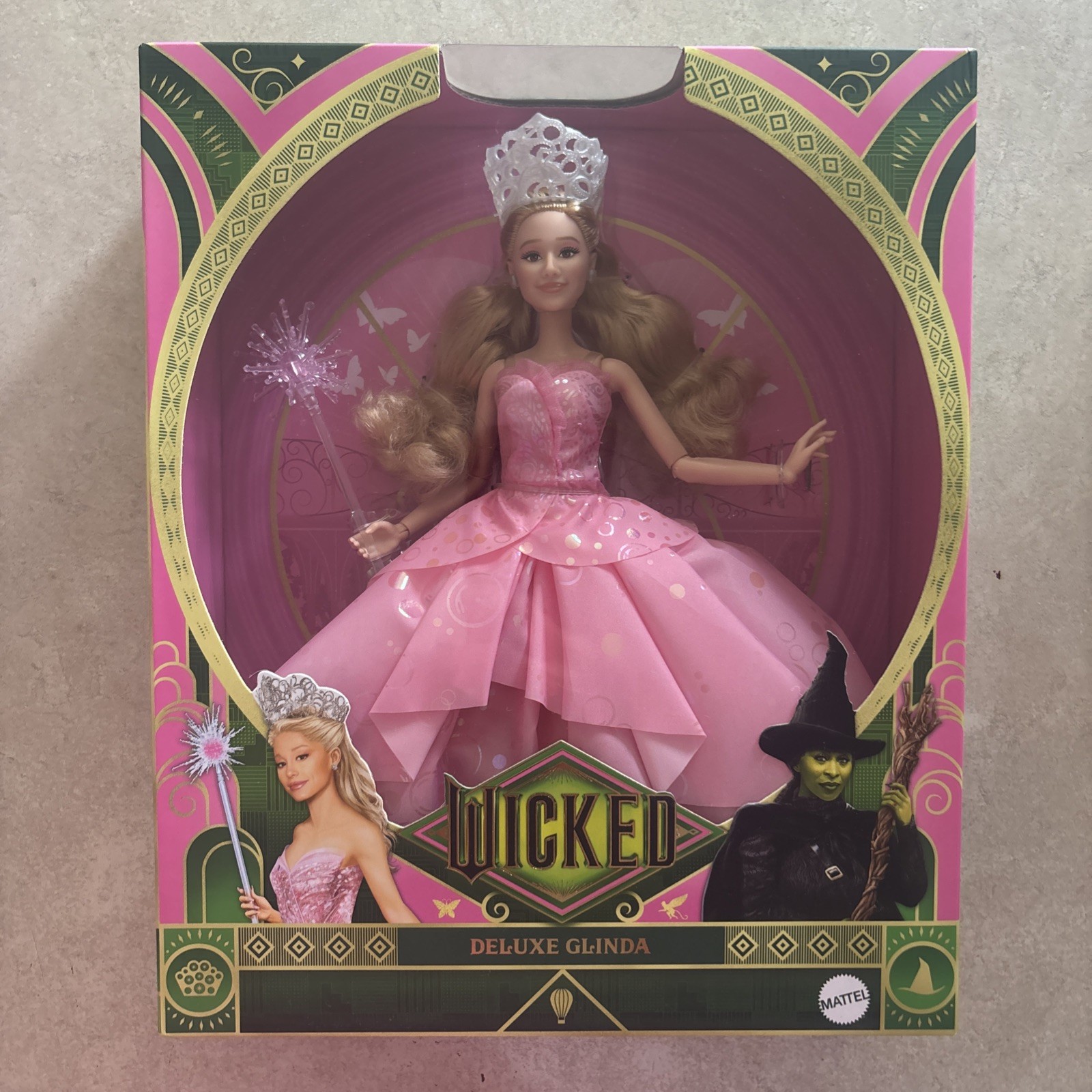 RARE COLLECTIBLE MATTEL Wicked DELUXE GLINDA Fashion Doll URL MISPRINT ERROR