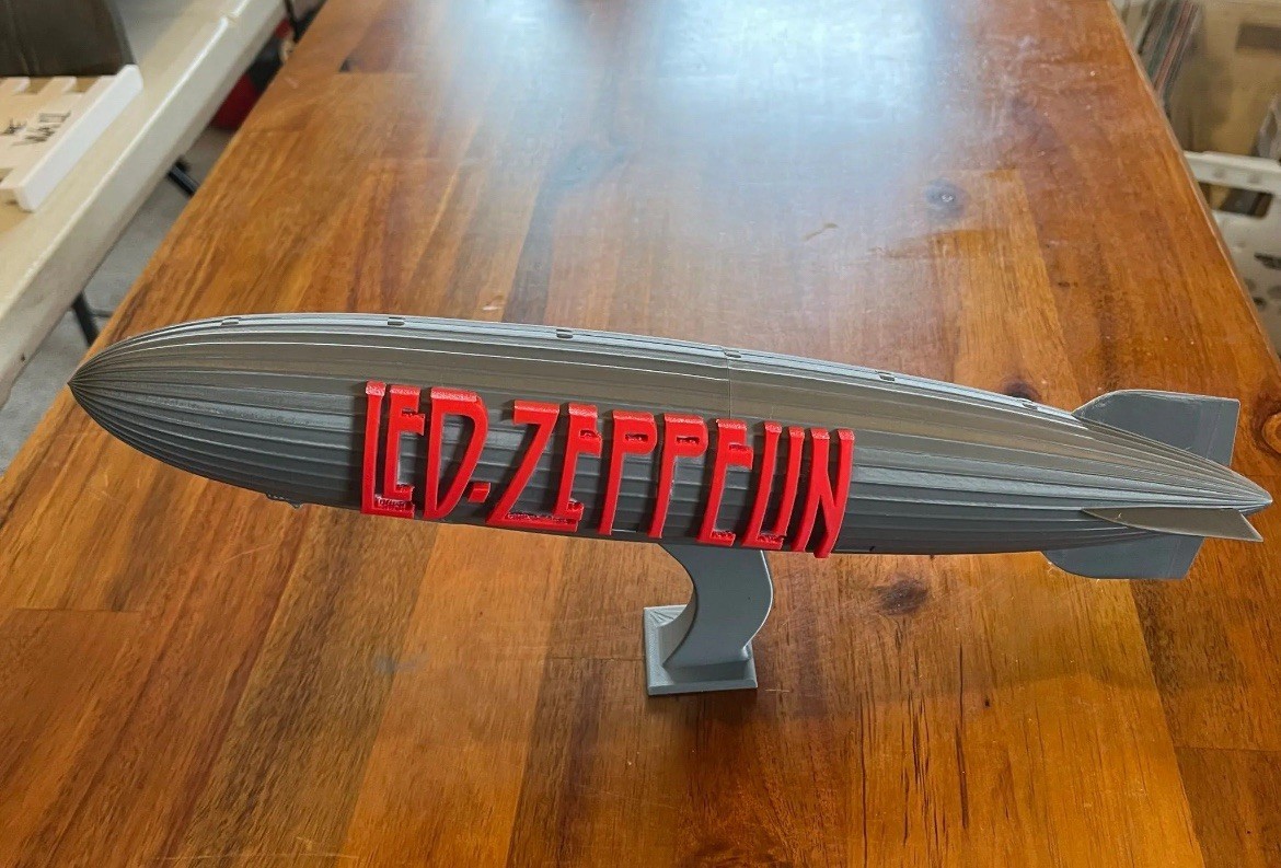 Led Zeppelin 3D Printed Large Blimp 12\ Led Zeppelin 3D Printed Large Blimp 12\