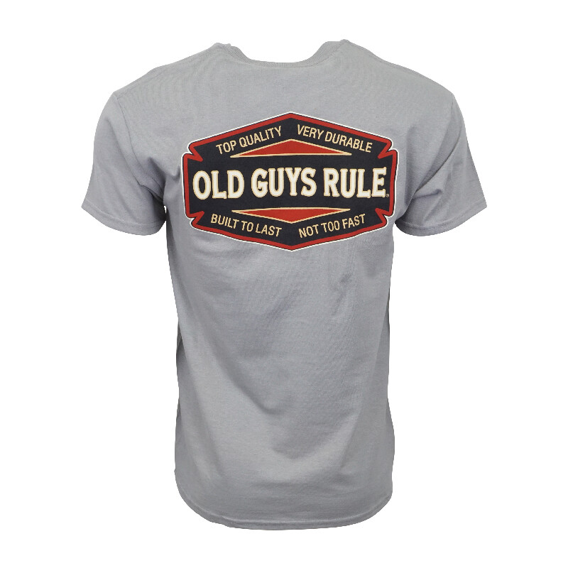 OLD GUYS RULES MENS BUILT TO LAST T SHIRT OLD GUYS RULES MENS BUILT TO LAST T SHIRT