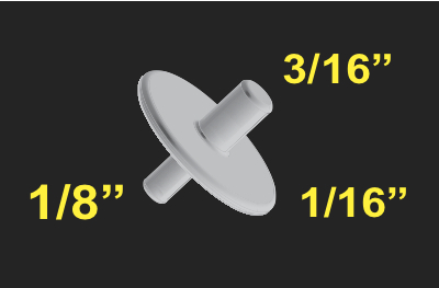 Smart Spacer the Round Tile Spacer  3 sizes in 1 spacer